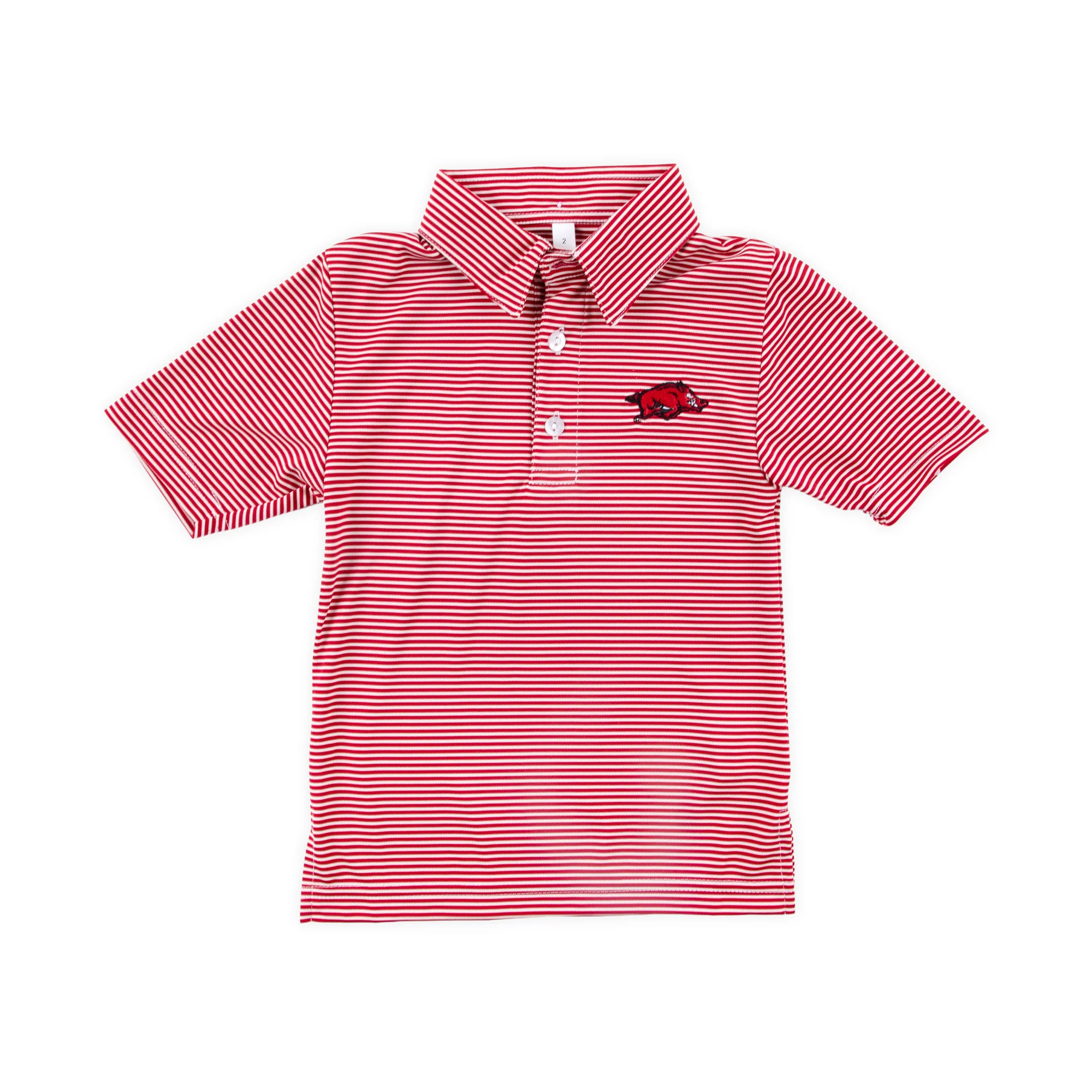 Arkansas Embroidered Red Performance Polo - Image 2