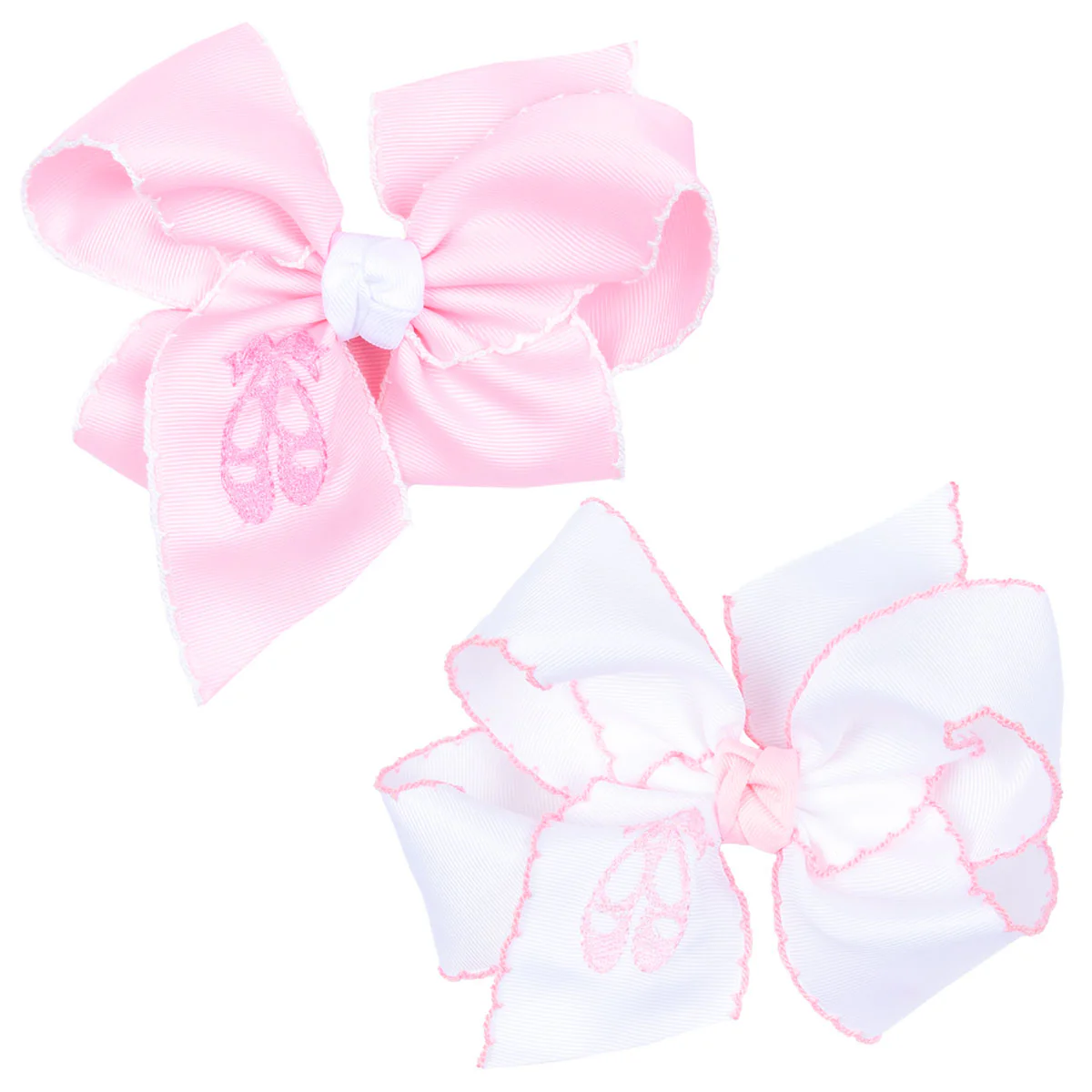 Ballet Slippers Embroidered Knotted Bow