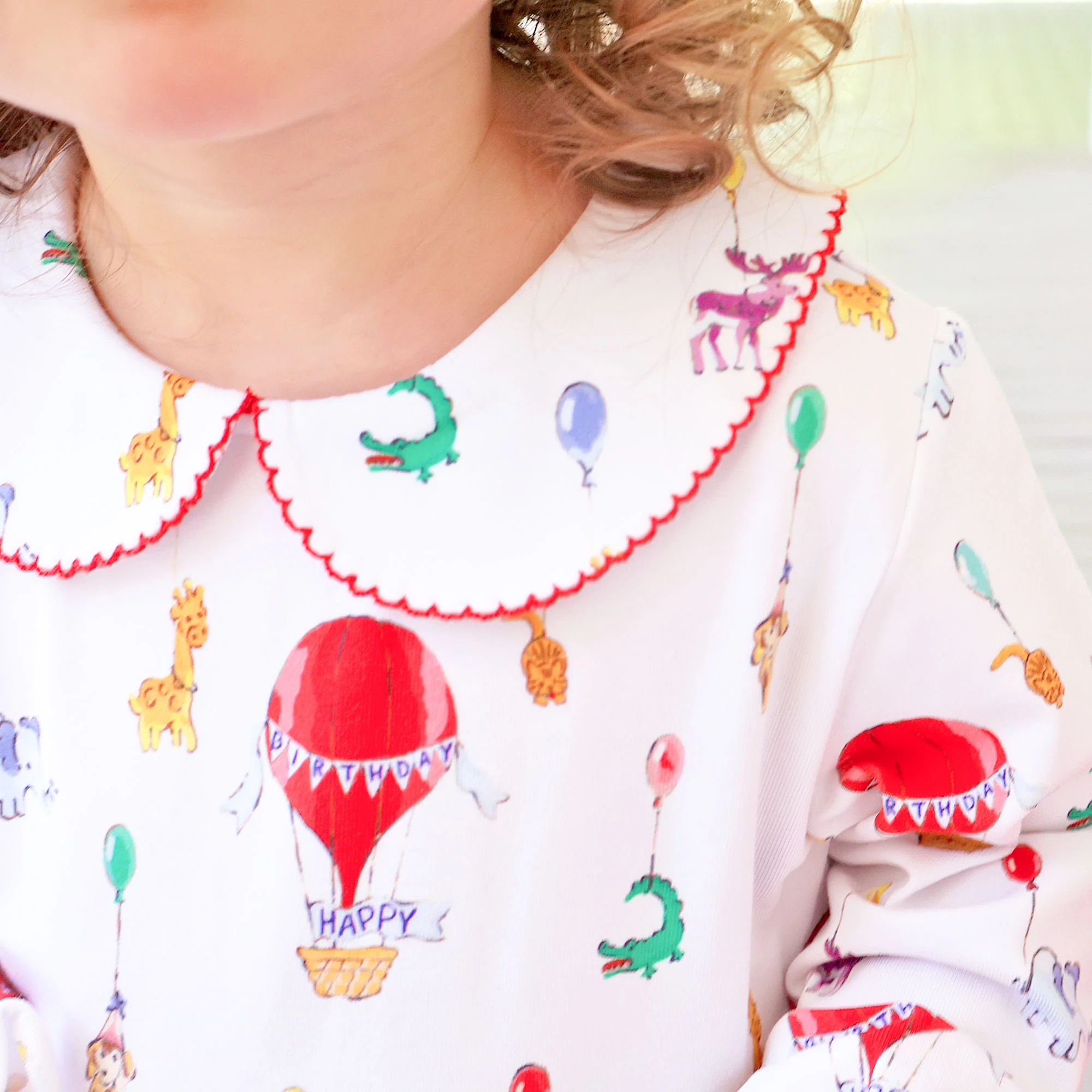 Birthday Balloon Ruffle Romper - Image 3