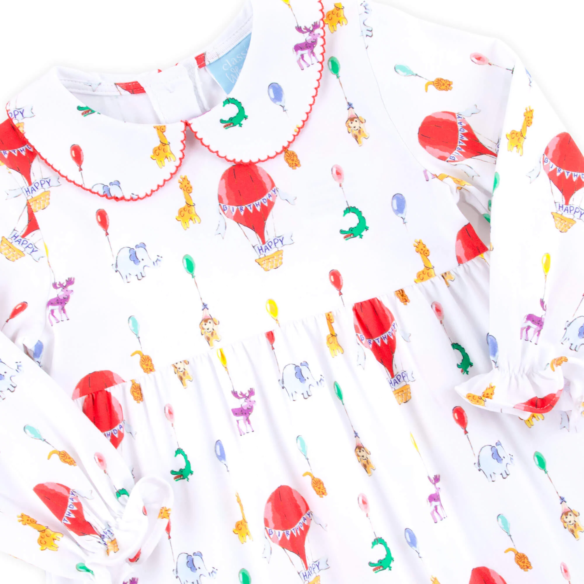 Birthday Balloon Ruffle Romper - Image 4