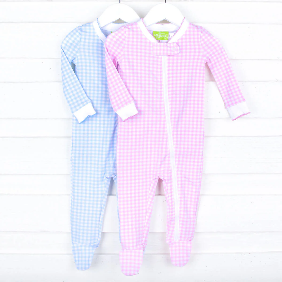 Gingham Zip Sleeper - Image 6