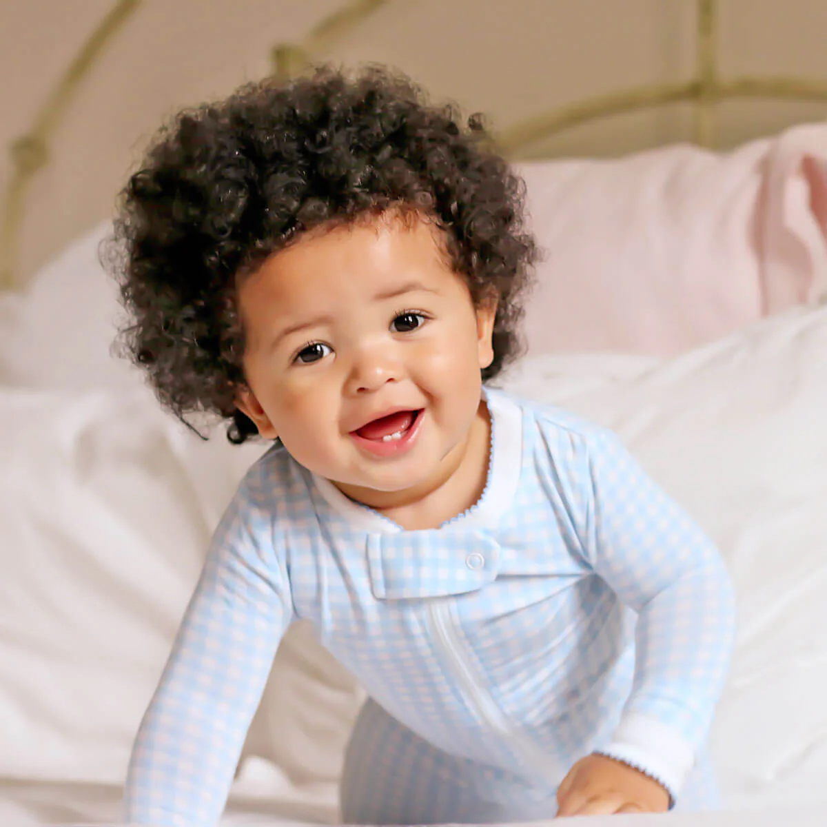 Gingham Zip Sleeper - Image 8