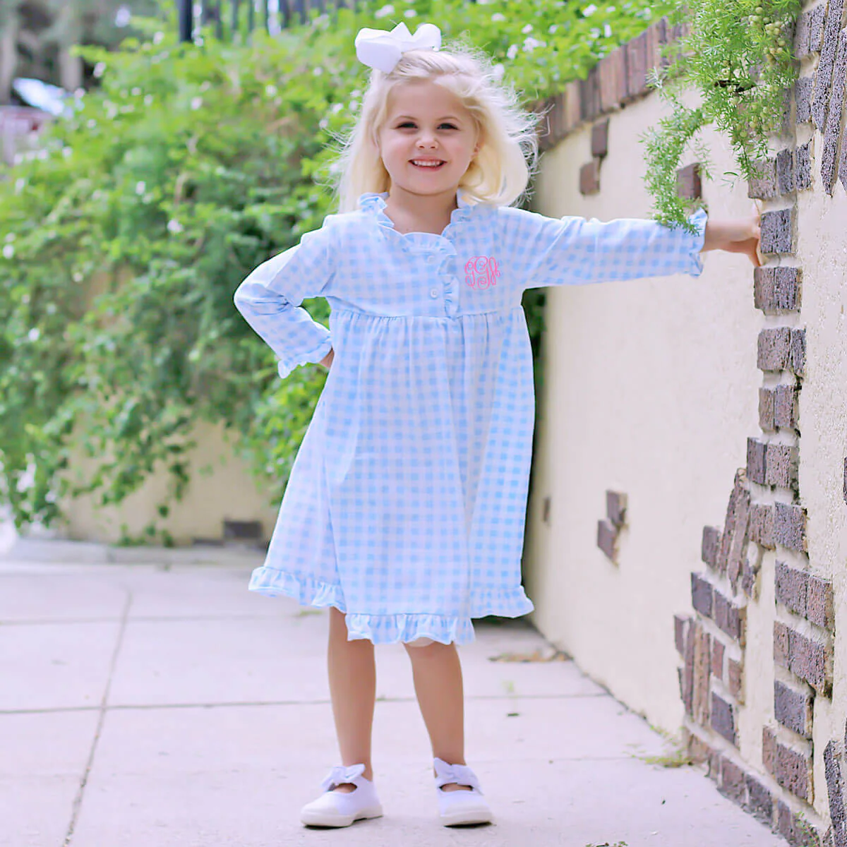 Blue Gingham Play Dress