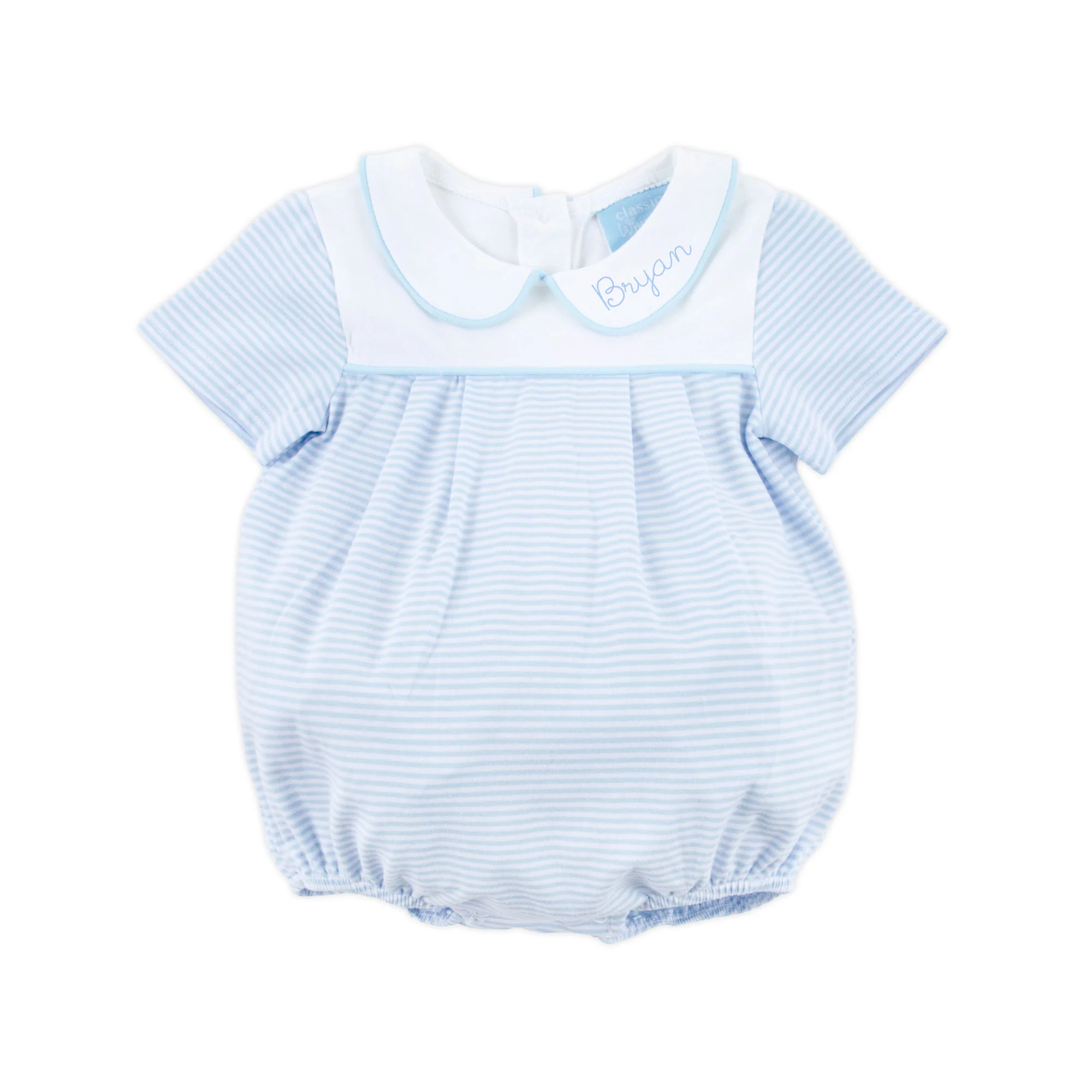 Light Blue Stripe Collared Bubble - Image 2