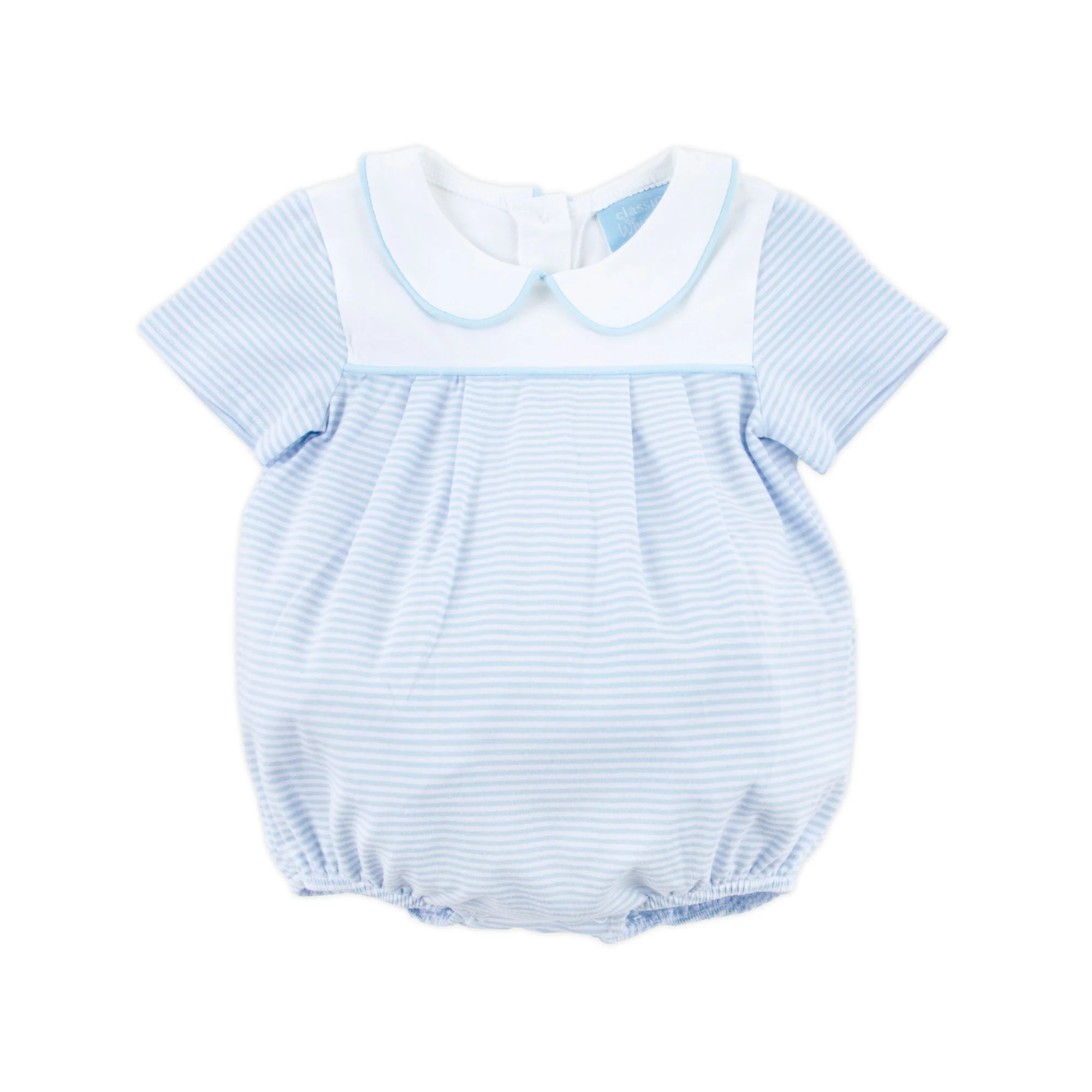 Light Blue Stripe Collared Bubble - Image 3