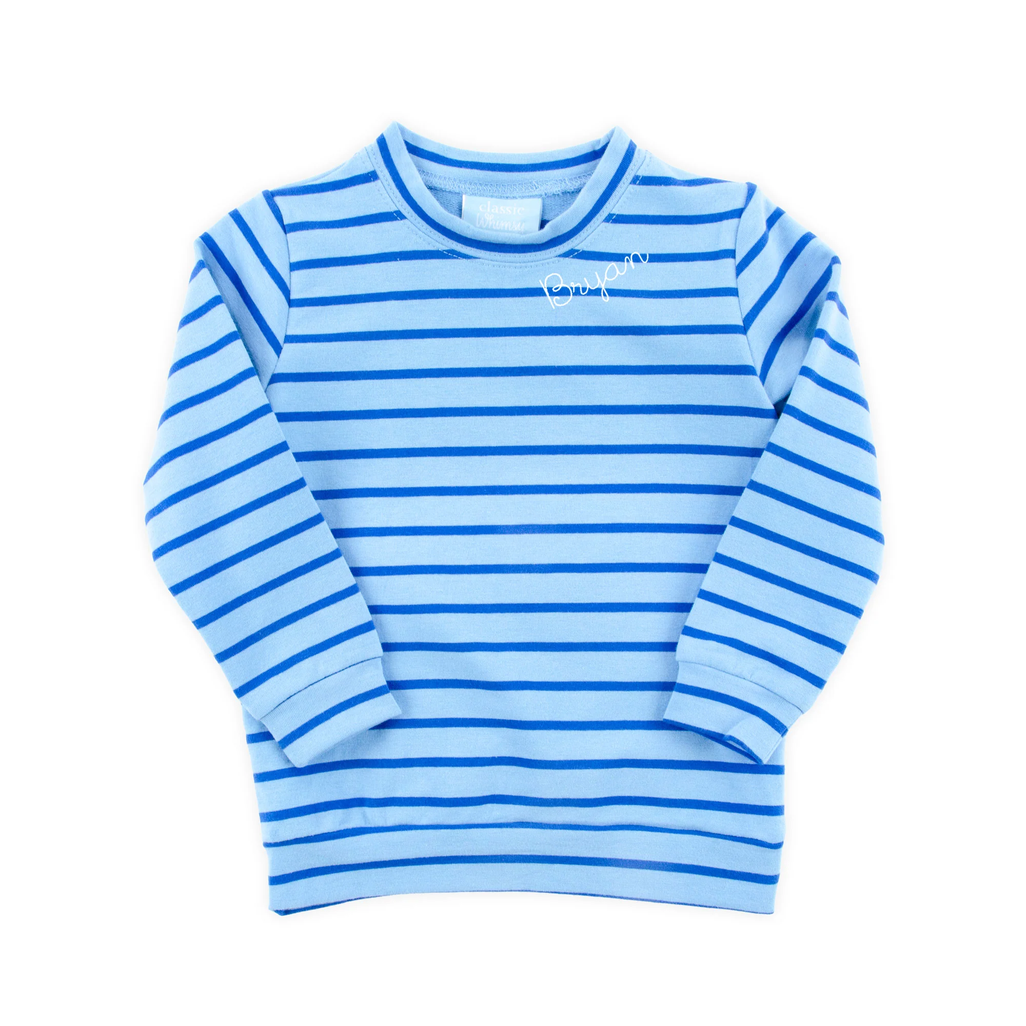 Blue Stripe Sweatshirt - Image 2