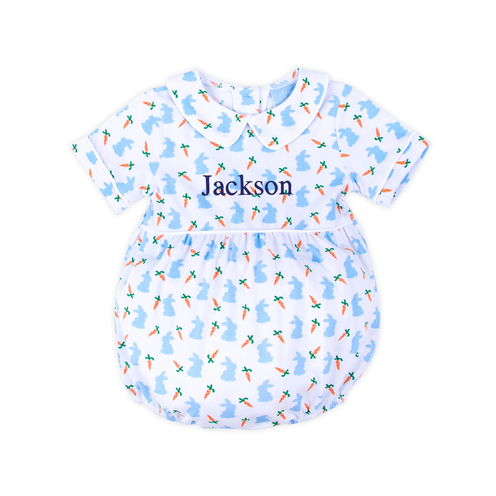 Bunnies & Carrots Blue Collared Bubble - Image 2