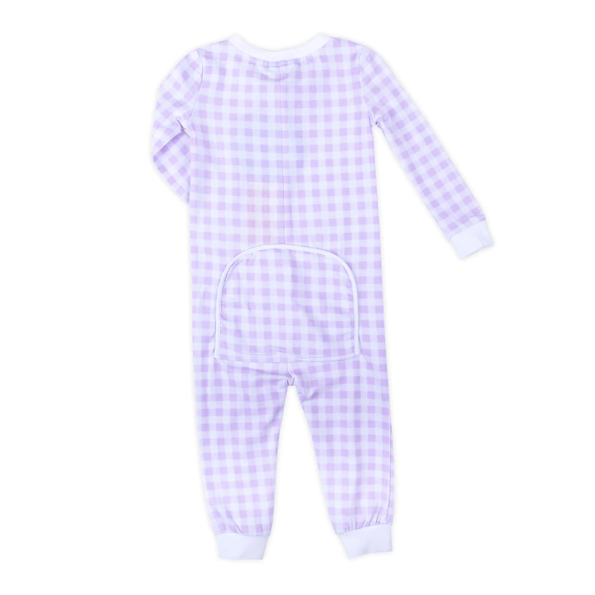 Bunny Garden Lavender Check Zip Sleeper - Image 5