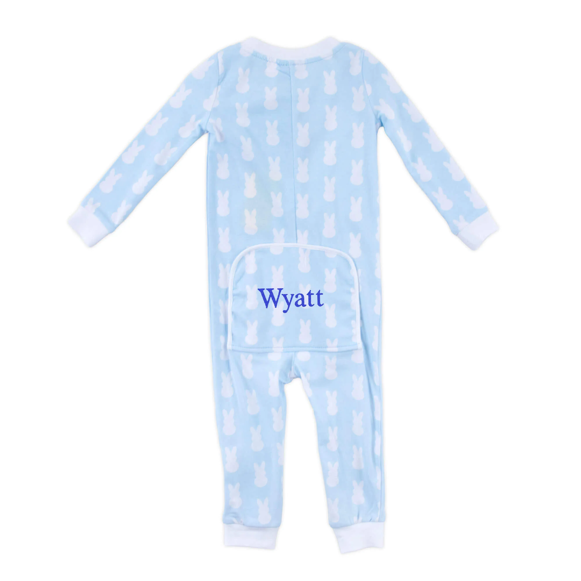 Bunny Peeps Light Blue Zip Sleeper - Image 3