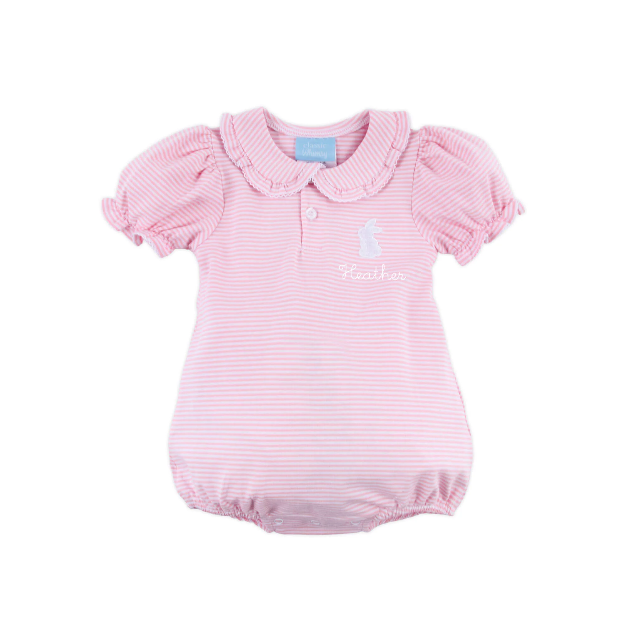 Bunny Pink Stripe Ruth Bubble