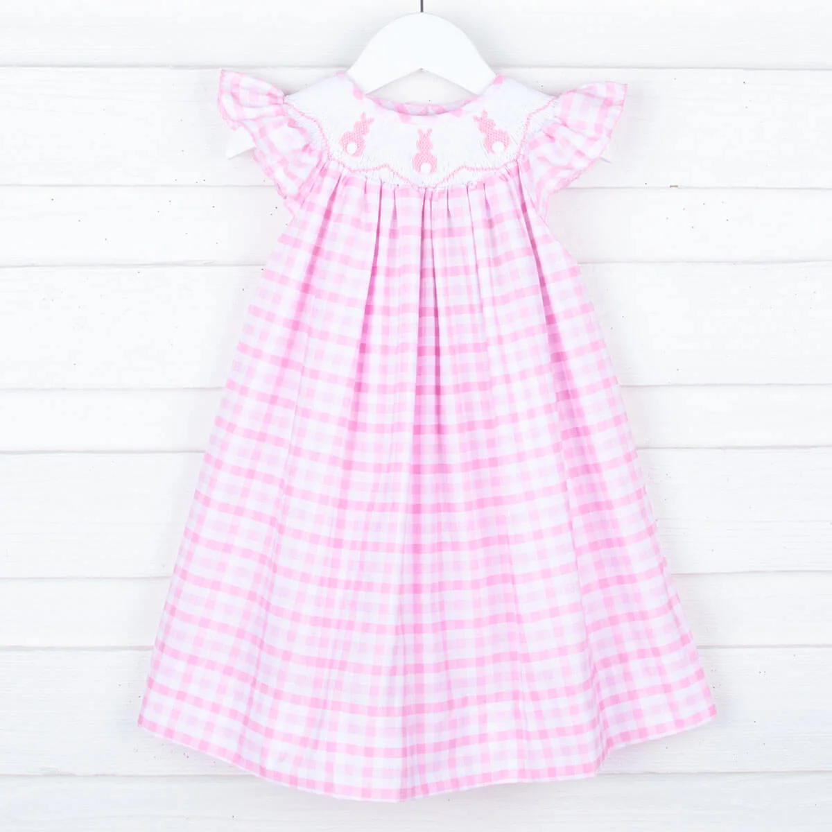 Bunny Tail Angel Sleeve Pink Dress