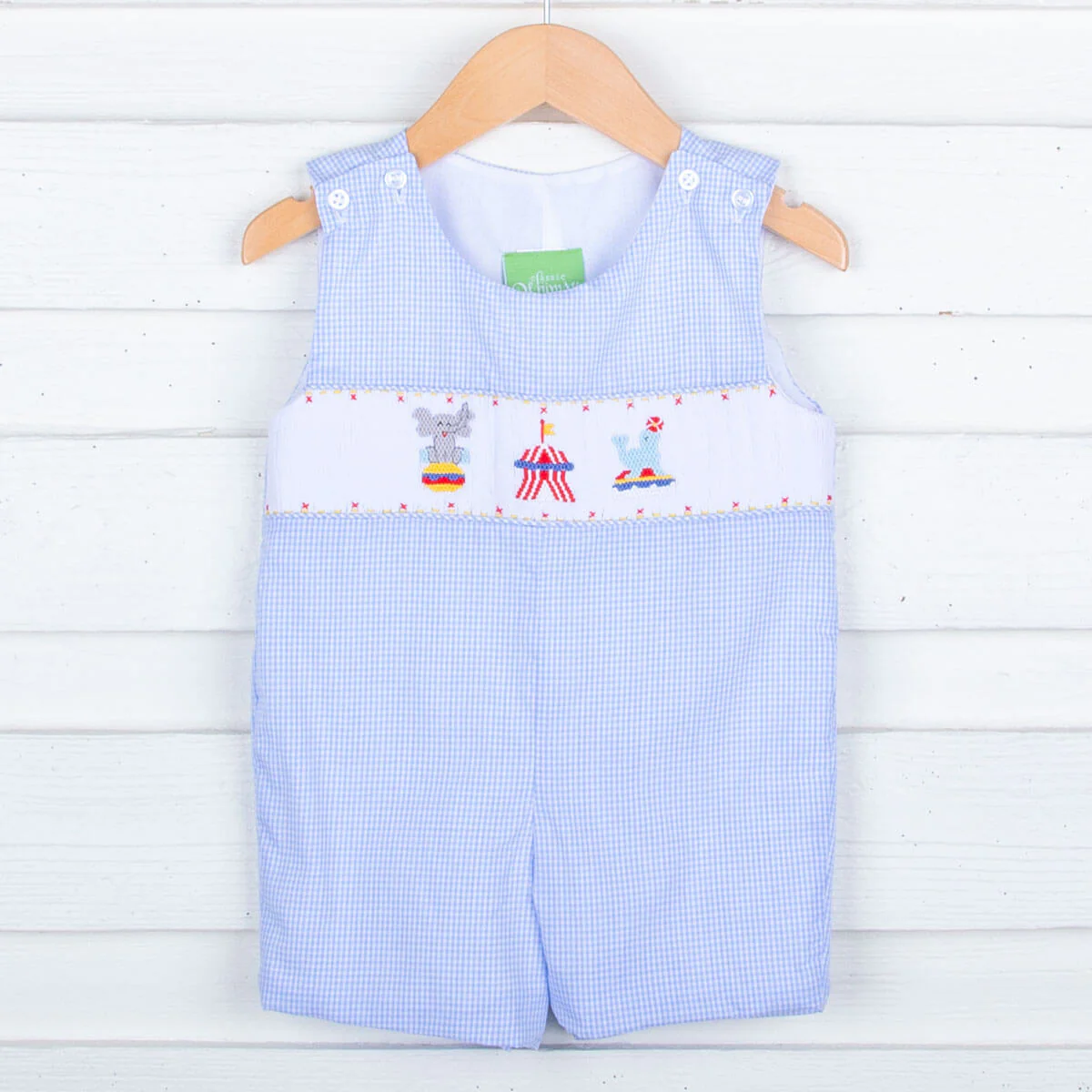 Circus Show Blue Gingham Jon Jon