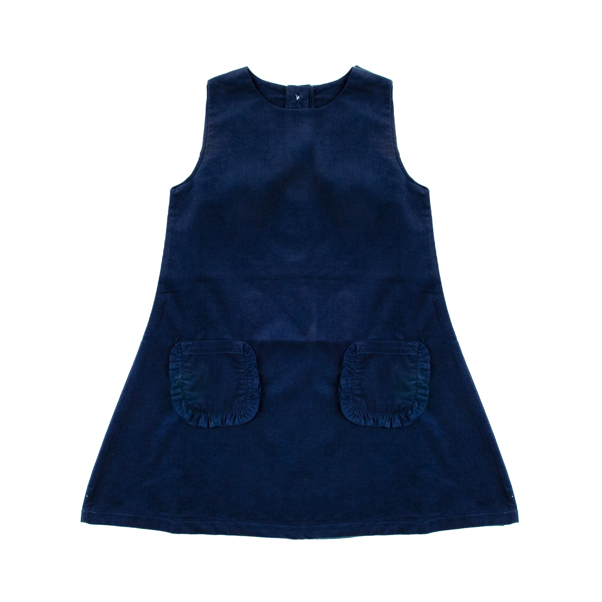 Navy Corduroy Graycen Jumper Dress - Image 4