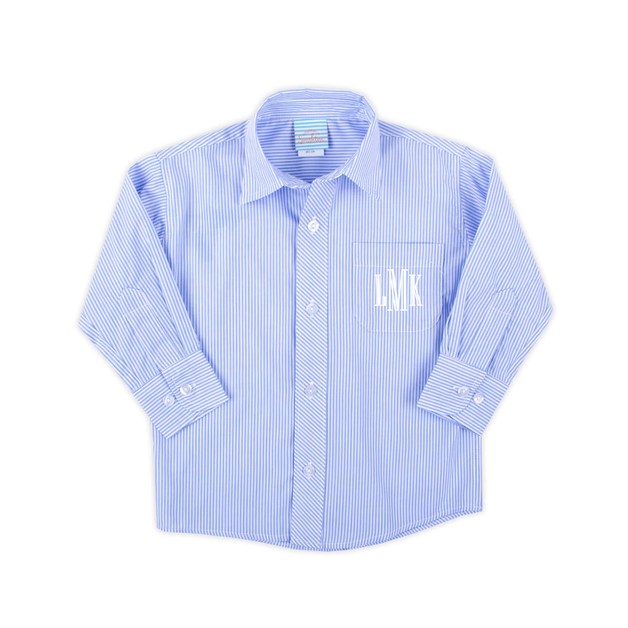 Cute Blue Stripe Button Down Shirt