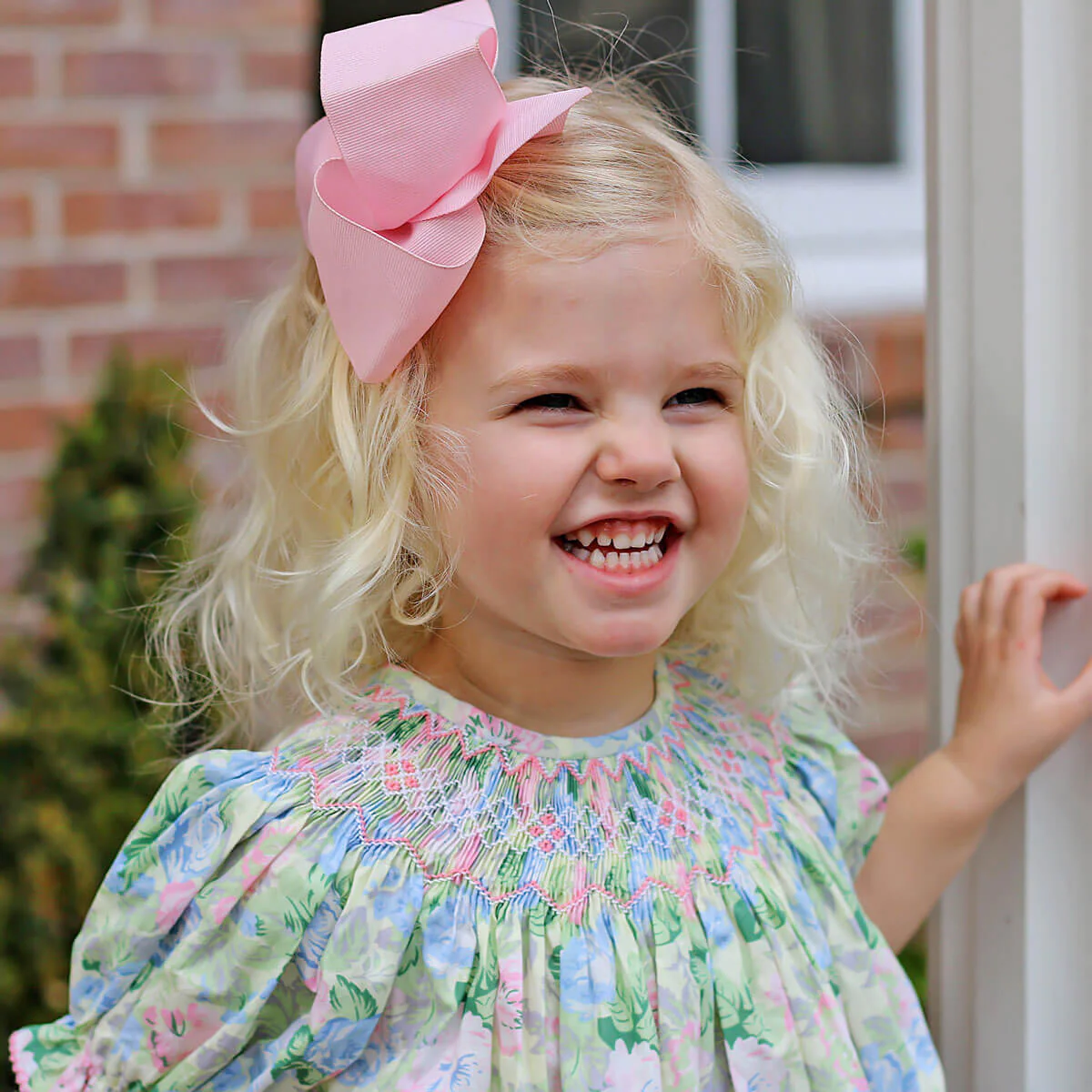 Sunny Days Floral Smocked Bubble - Image 2