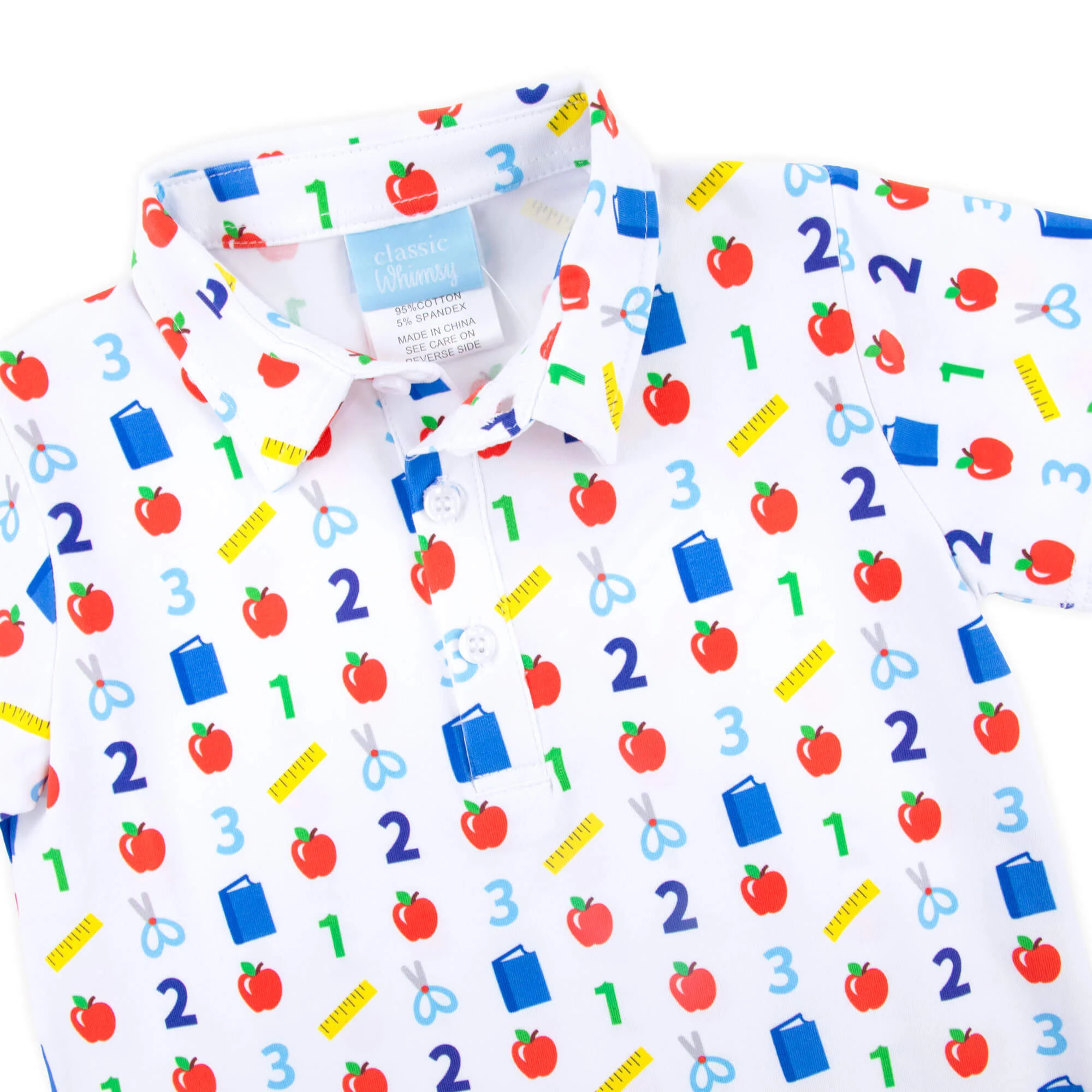 Easy as 123 White Polo - Image 2