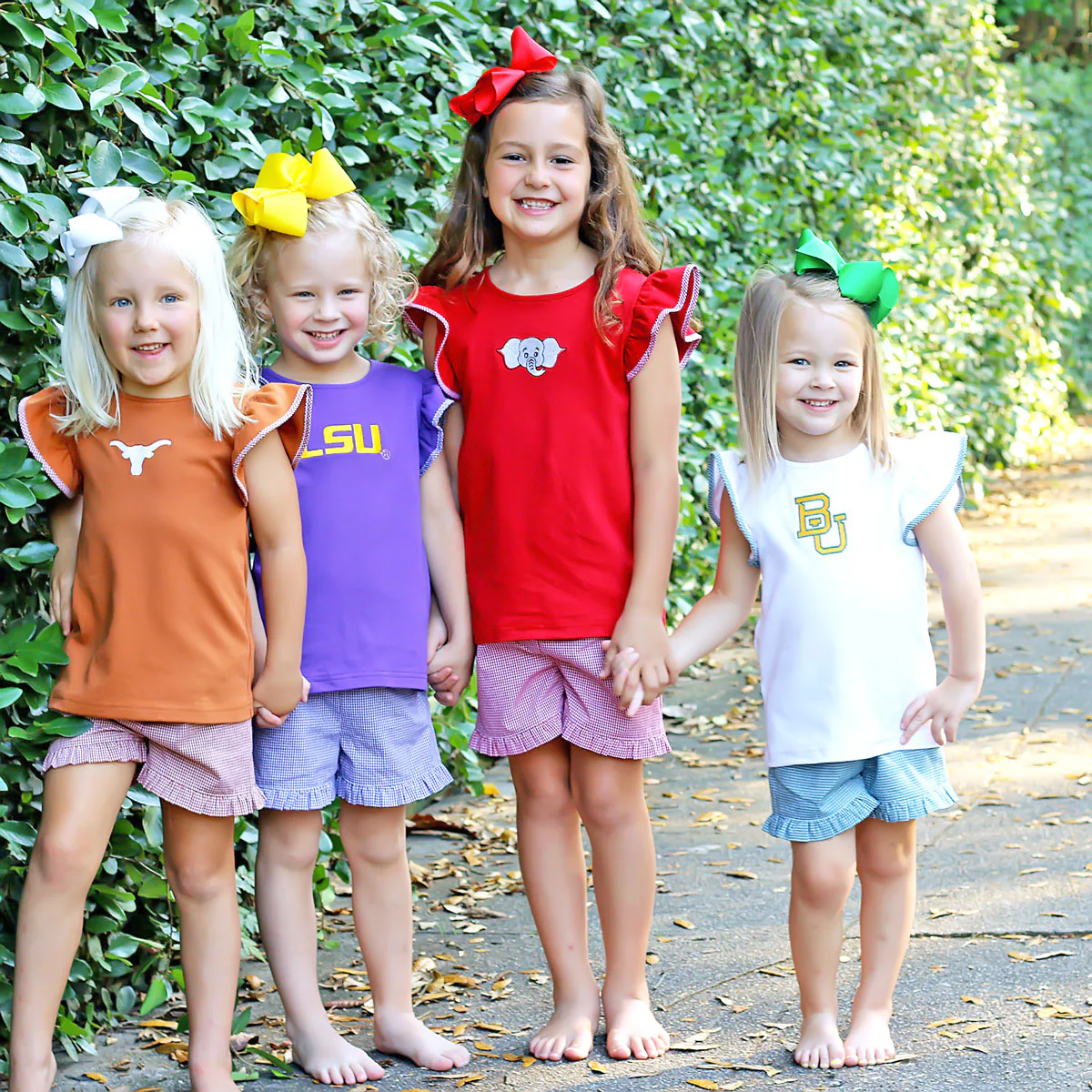 Embroidered LSU Short Set Check - Image 8