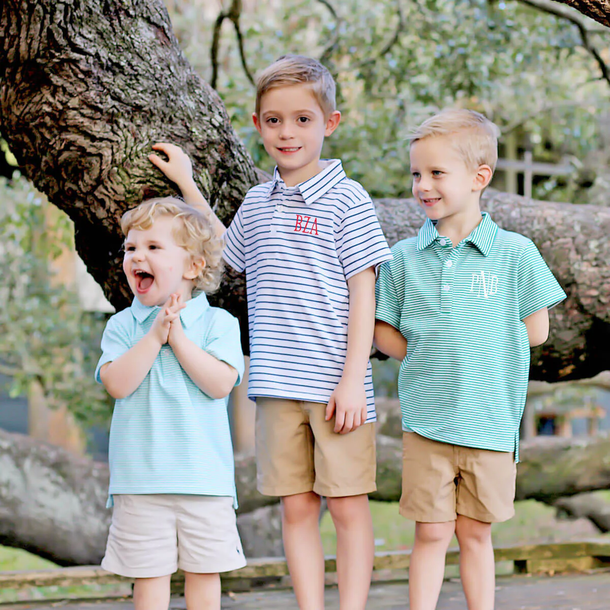 Emerald Green Stripe Knit Short Sleeve Polo - Image 8
