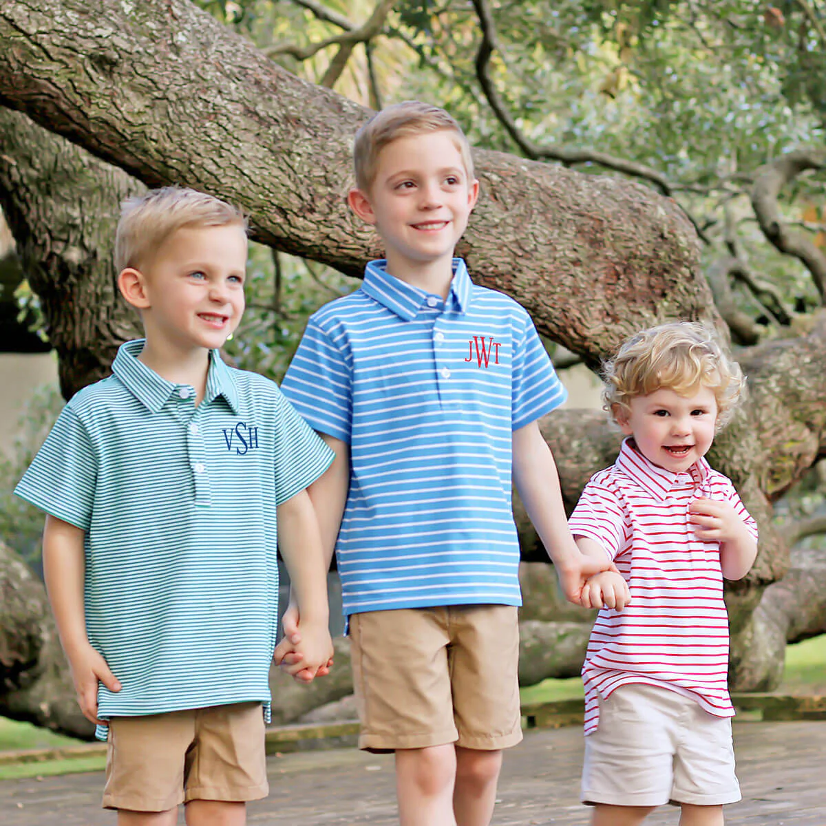Emerald Green Stripe Knit Short Sleeve Polo - Image 9