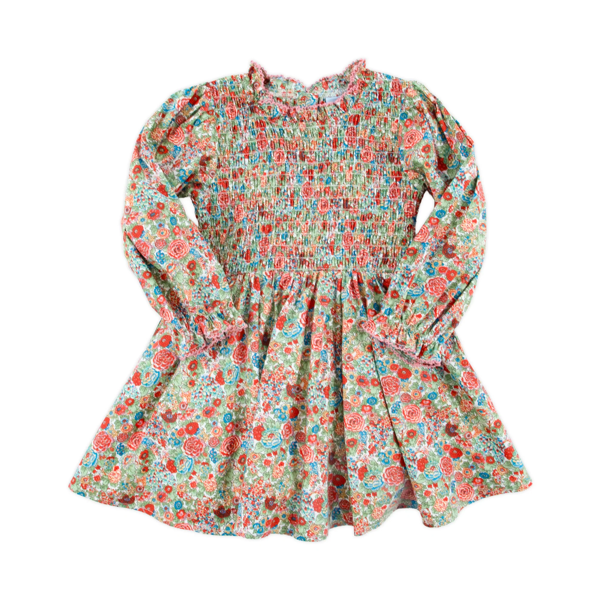 Fall Floral Pink Ariella Dress - Image 2