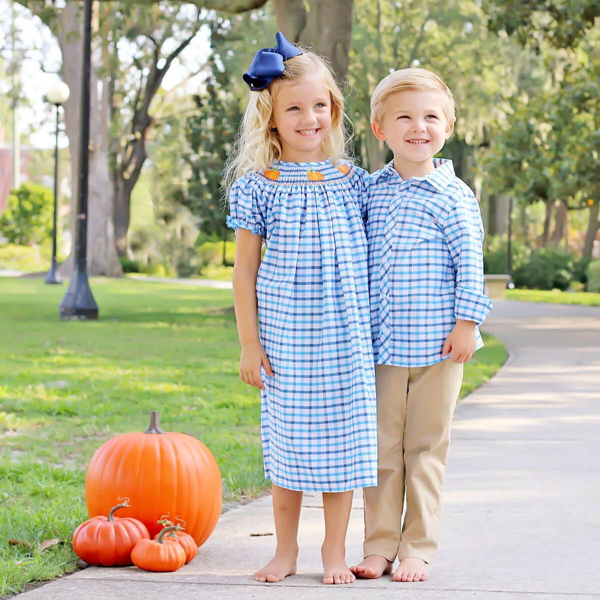 Fall Is In The Air Smocked Dress - Image 5