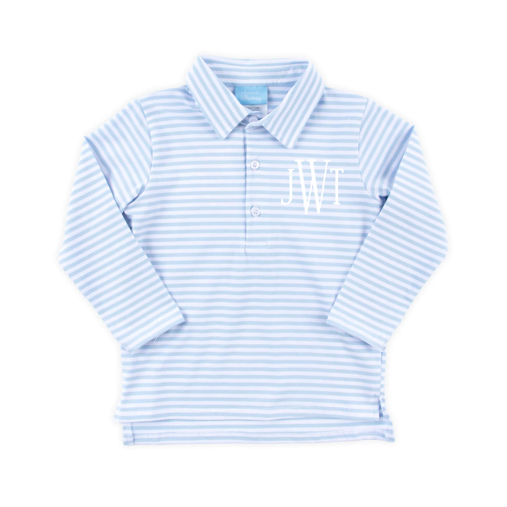 French Blue Stripe Polo