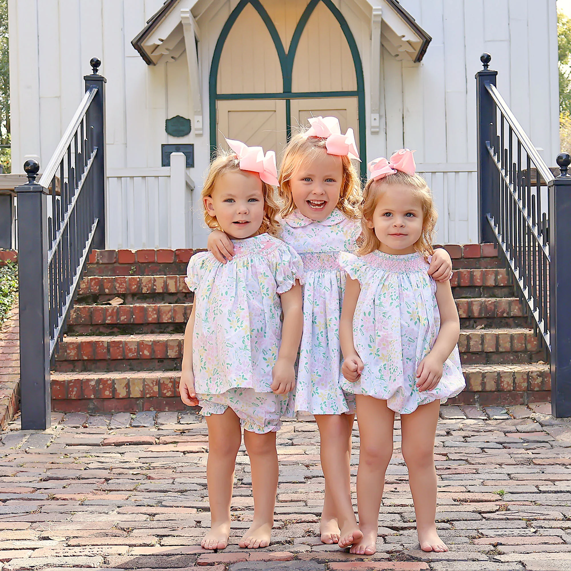 Garden Floral Smocked Collared Dress - Image 6