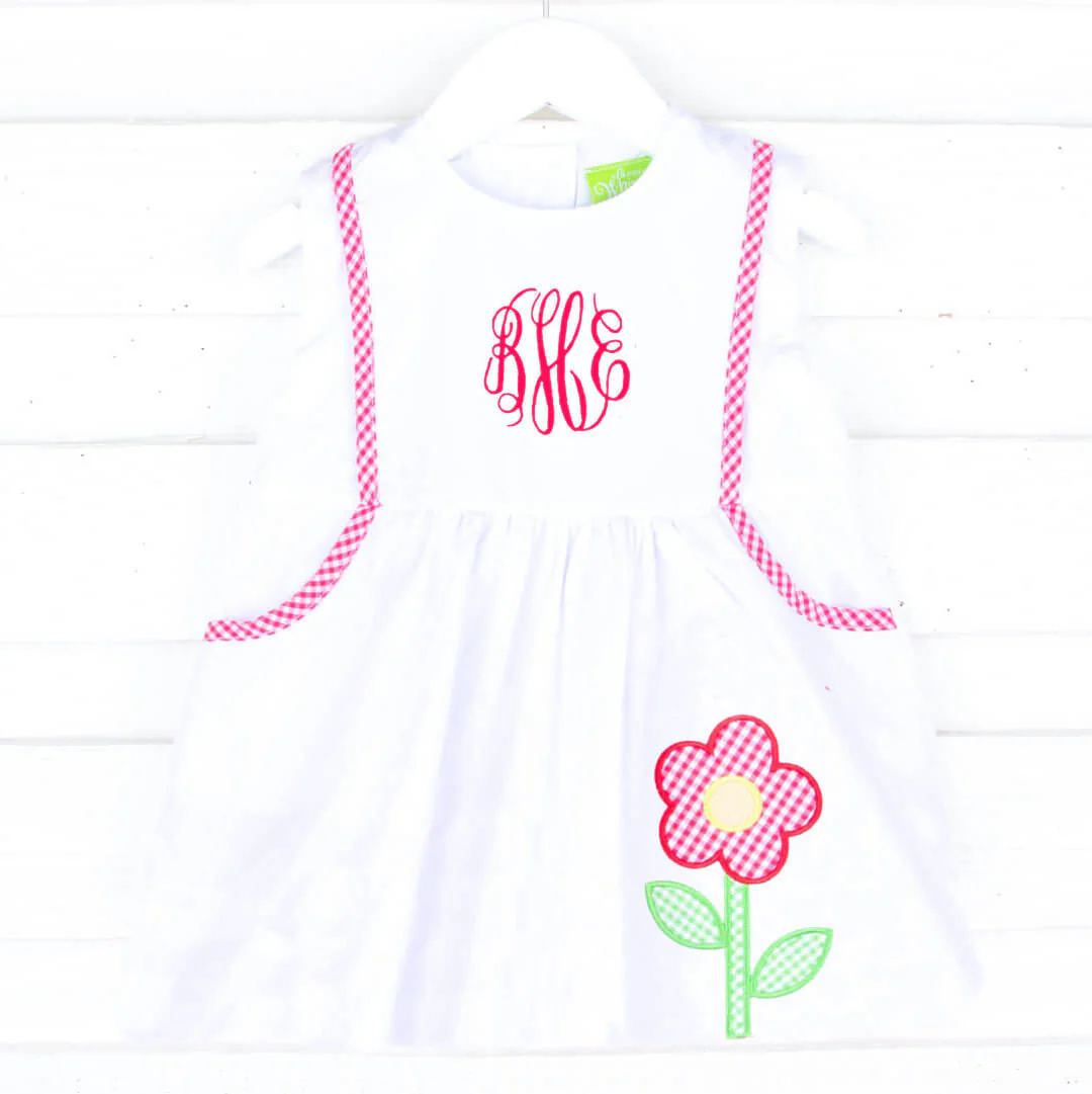 Garden Flower White Alaia Dress