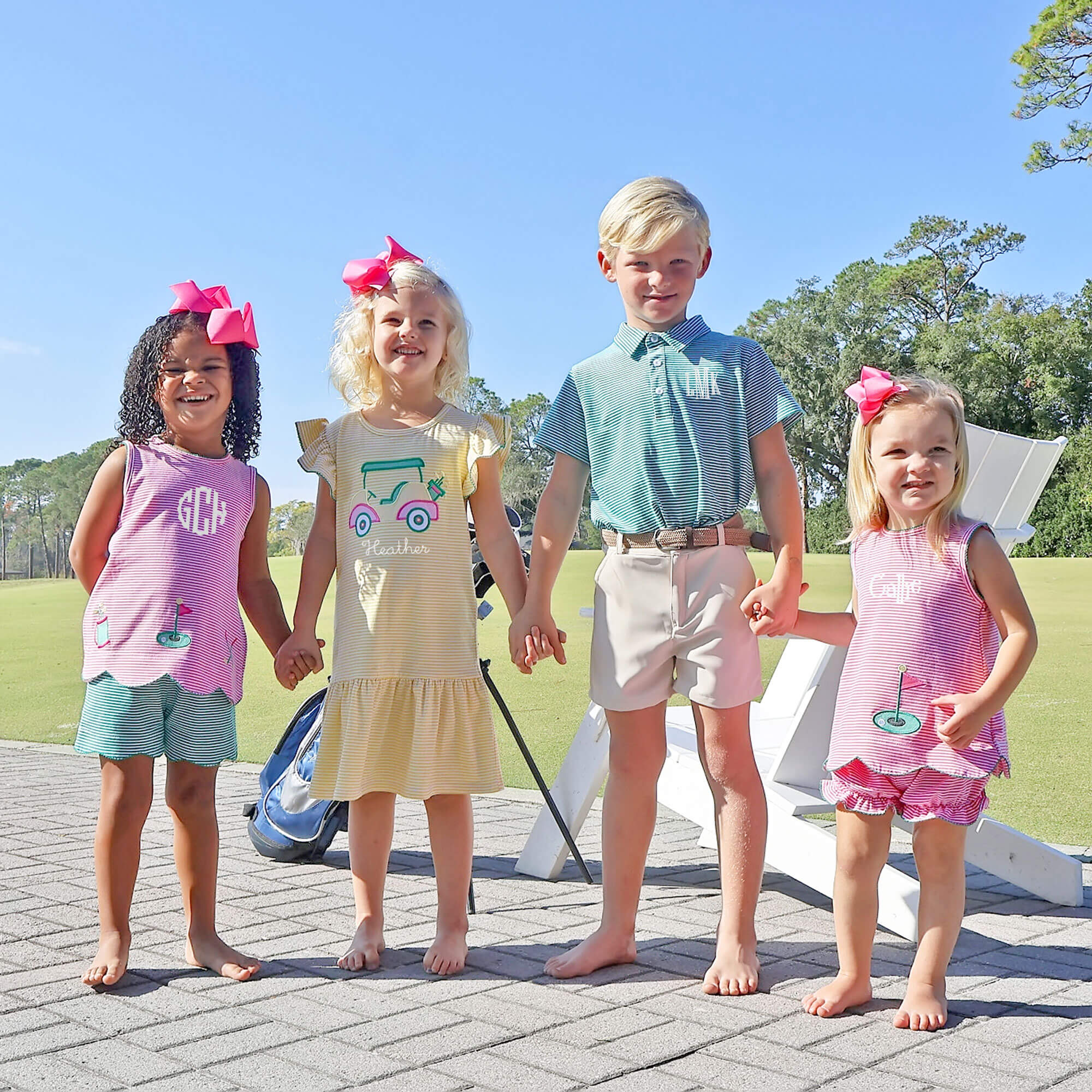 Golf Life Pink Stripe Cleo Bloomer Set - Image 5