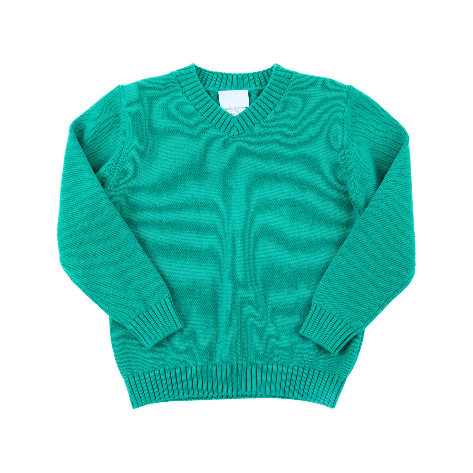 Green V-Neck Sweater - Image 4