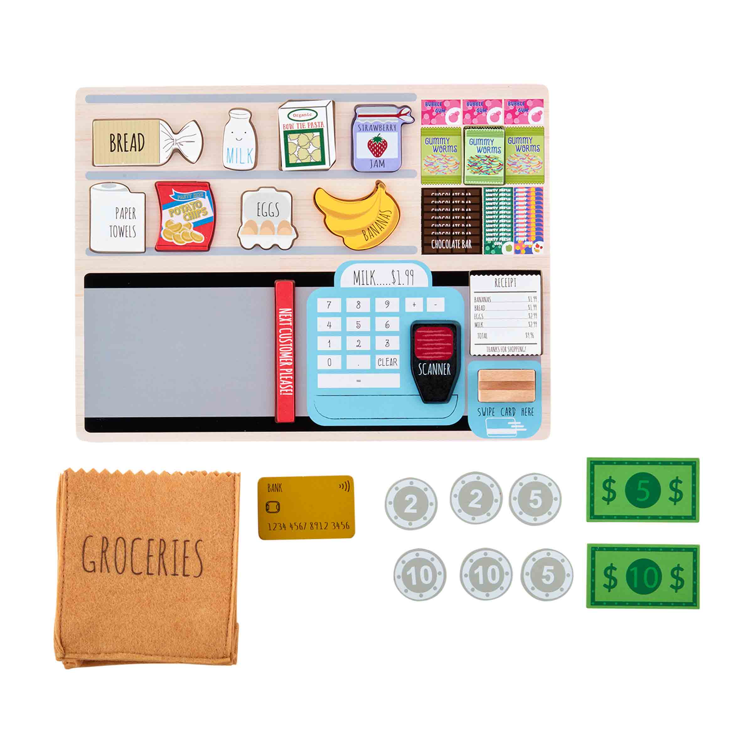 Grocery Shopping Time Wooden Puzzle