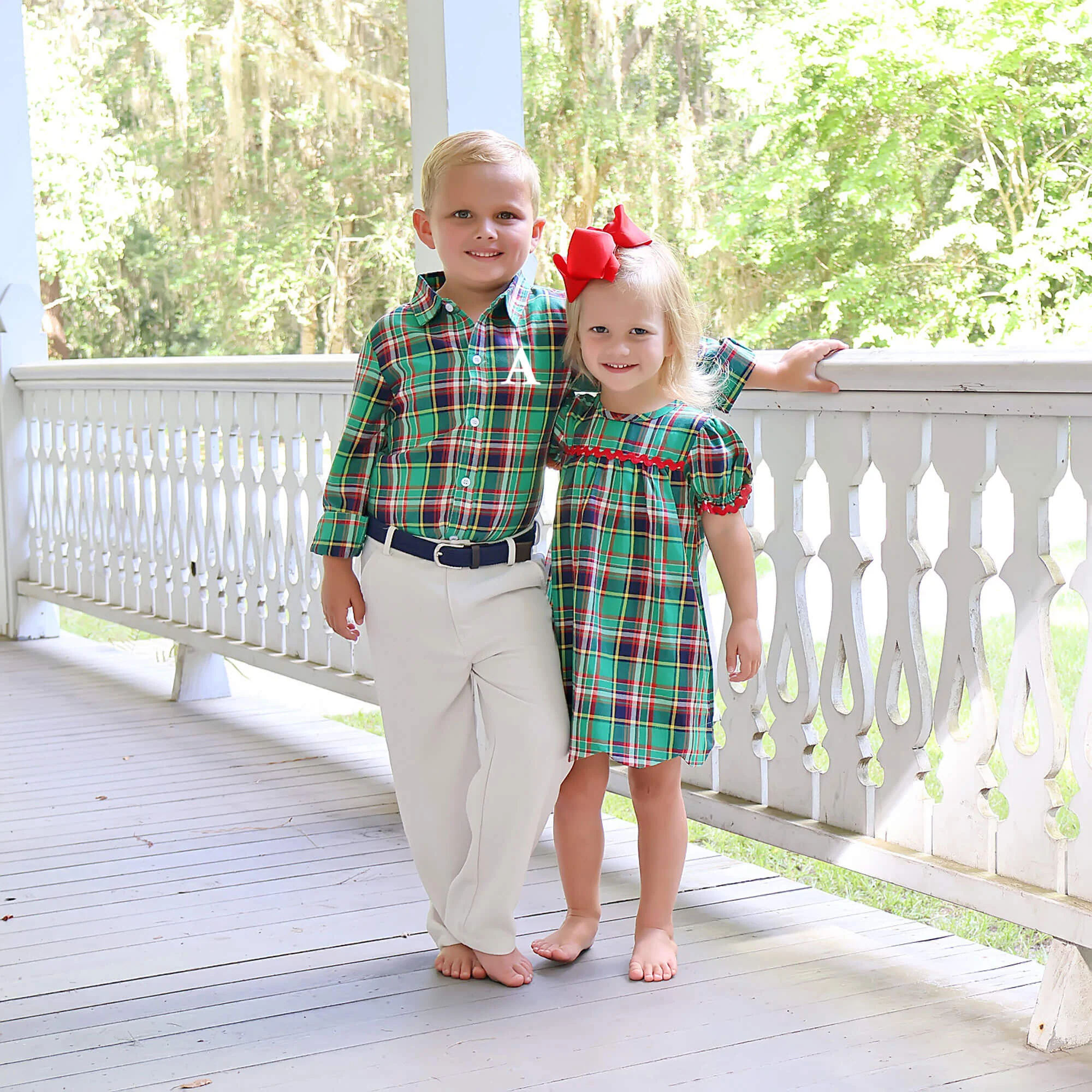 Hampton Plaid Dress - Image 3