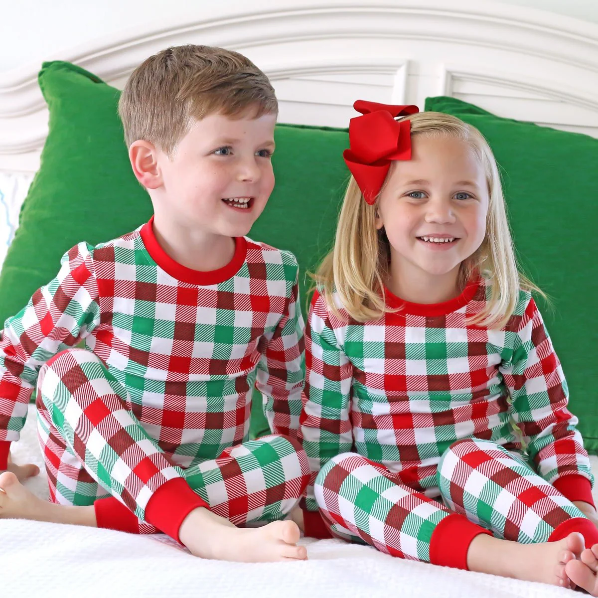 Holiday Check Knit Pajamas