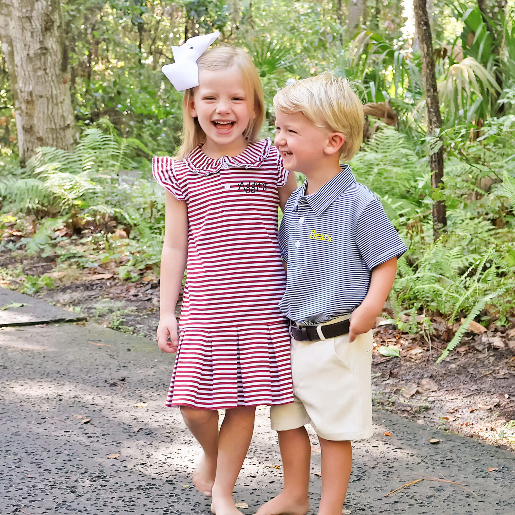 Hunter Green Stripe Polo - Image 4