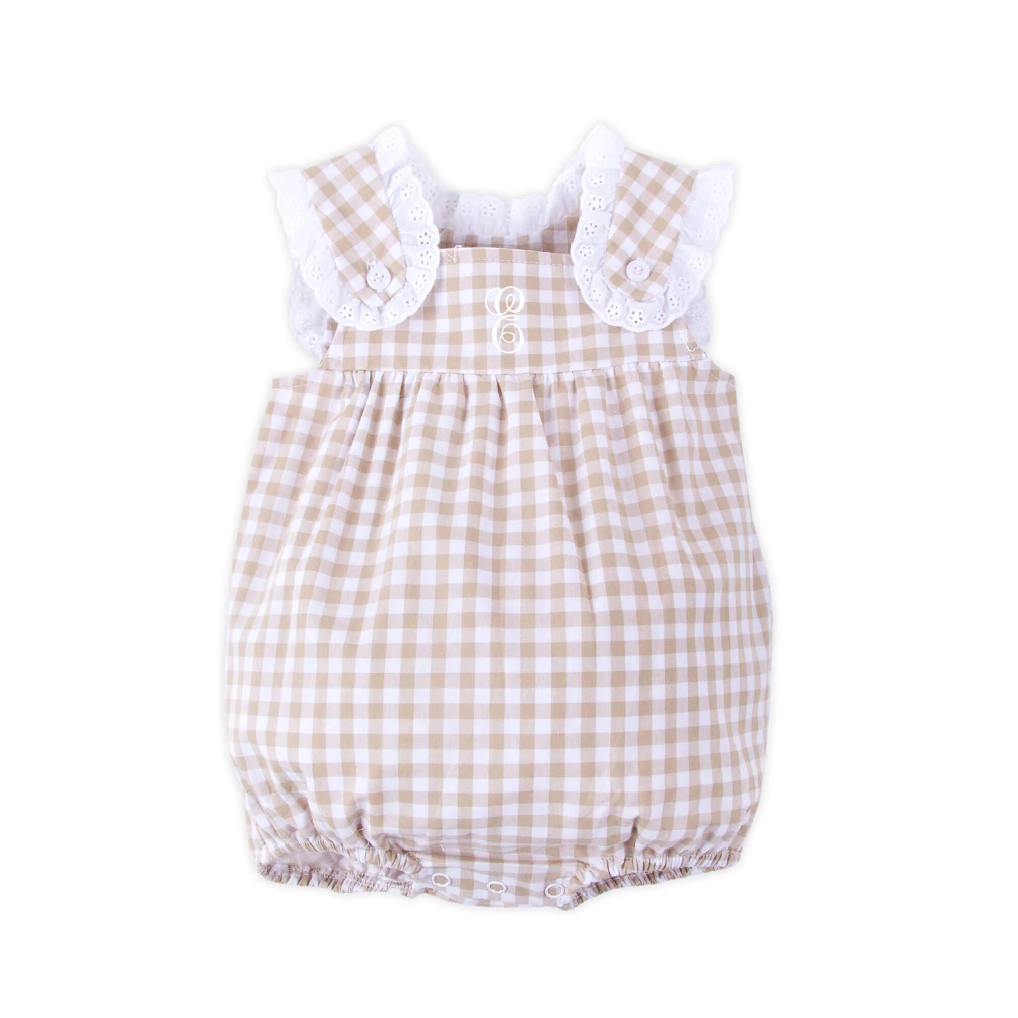 Khaki Gingham Lulu Bubble - Image 2