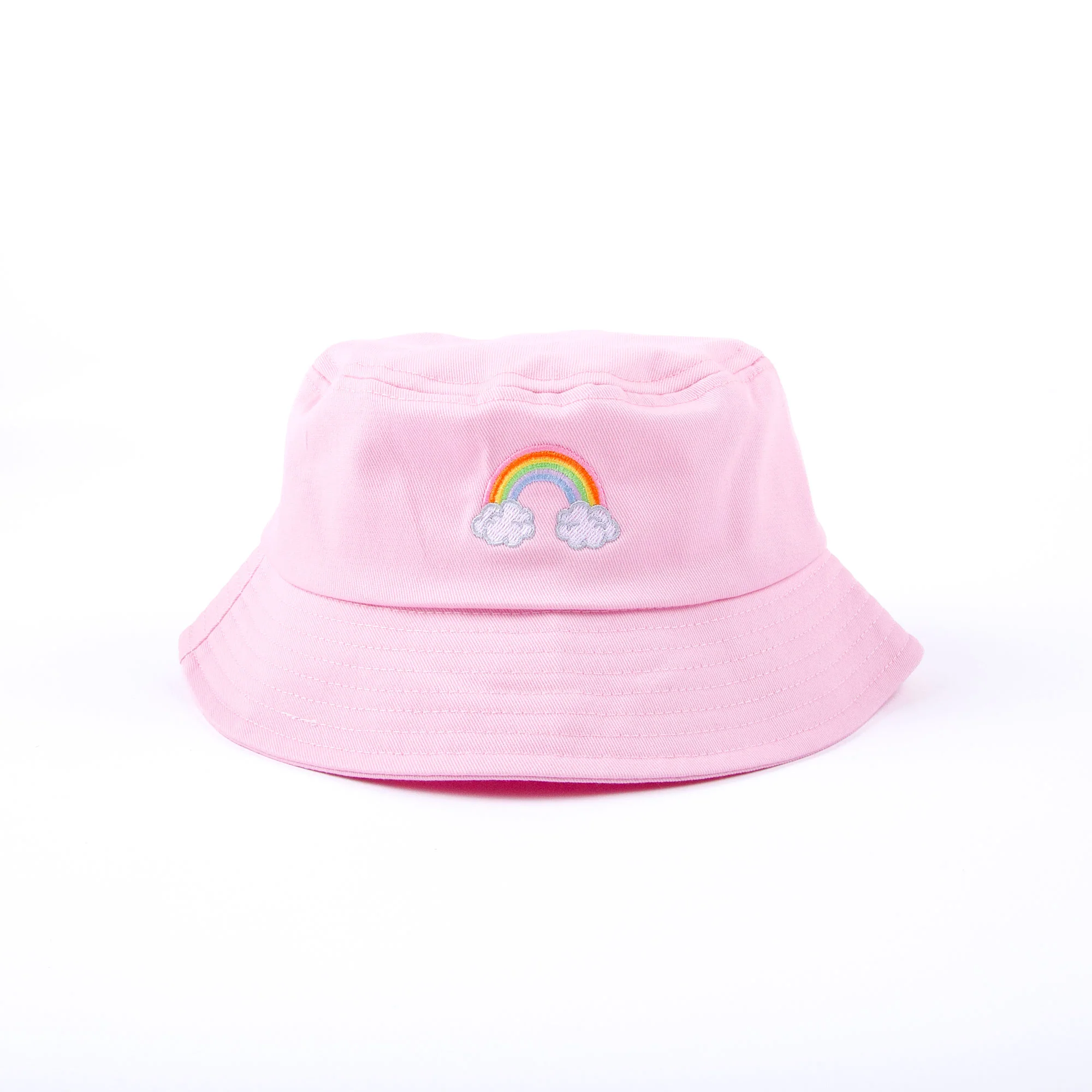Kids Rainbow Solid Sun Hat - Image 2