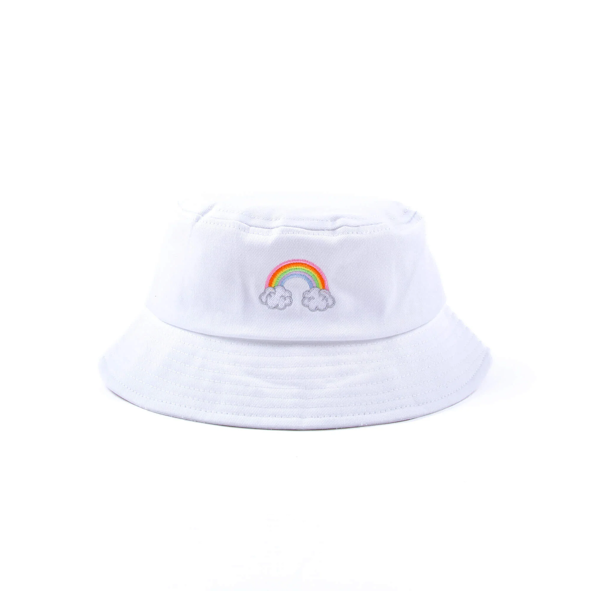 Kids Rainbow Solid Sun Hat - Image 3