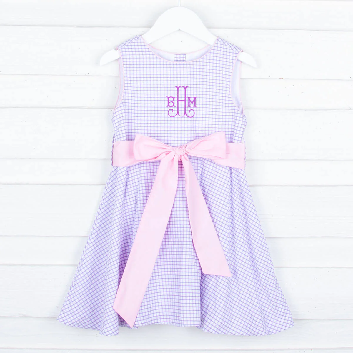 Lavender and Pink Sash Dress
