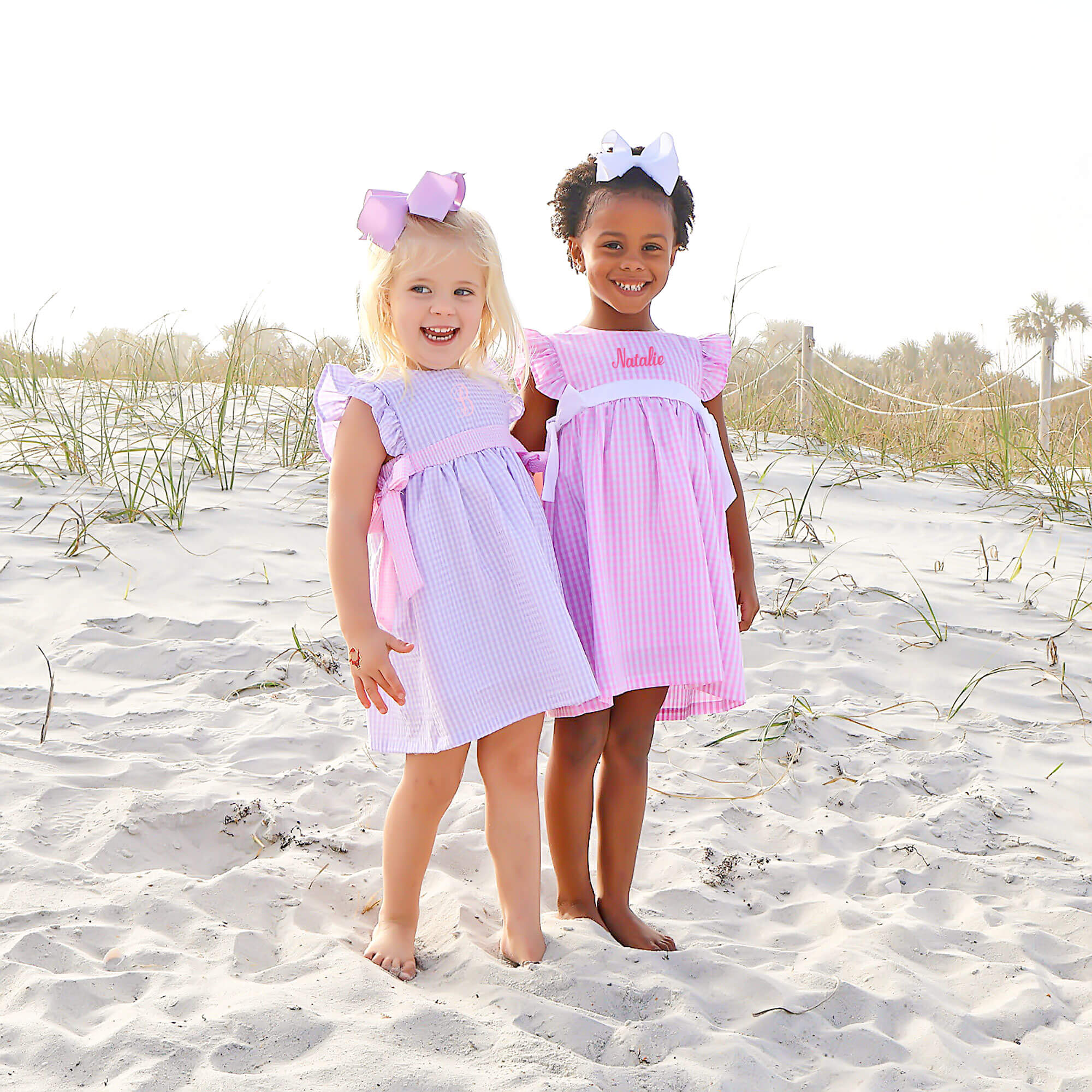 Lavender Gingham Avery Dress - Image 3