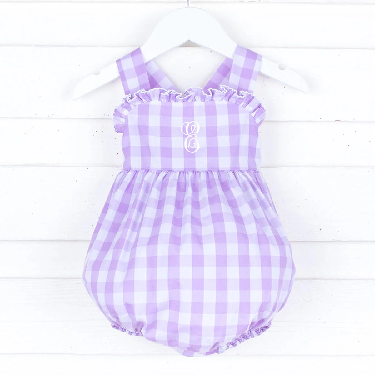 Lavender Check Mia Bubble