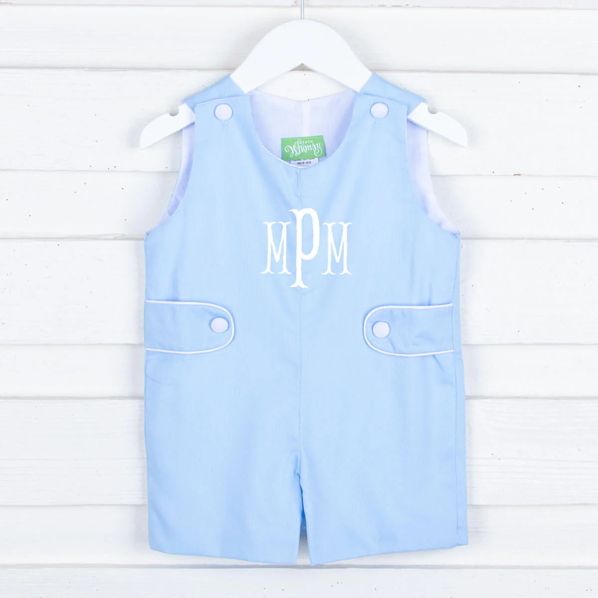Light Blue Pique Jon Jon