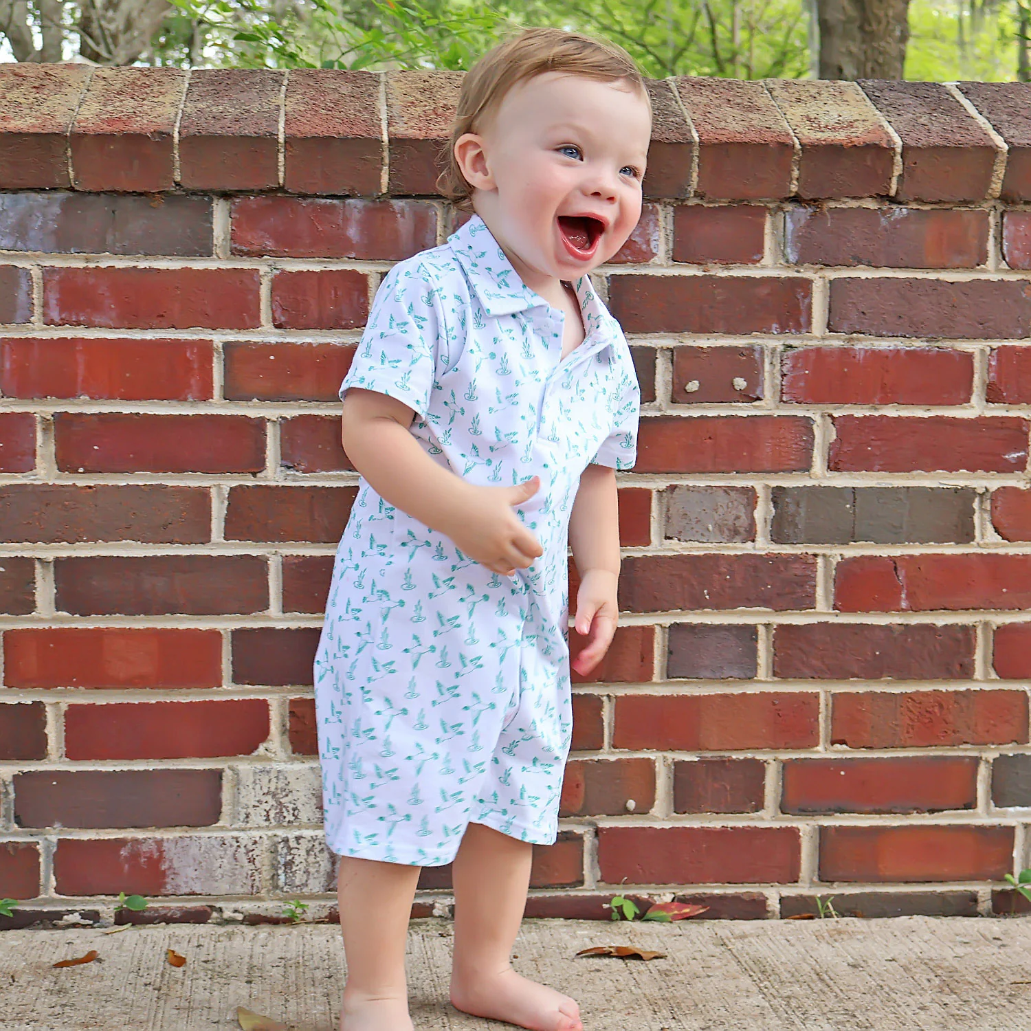 Mallard Pond Polo Romper