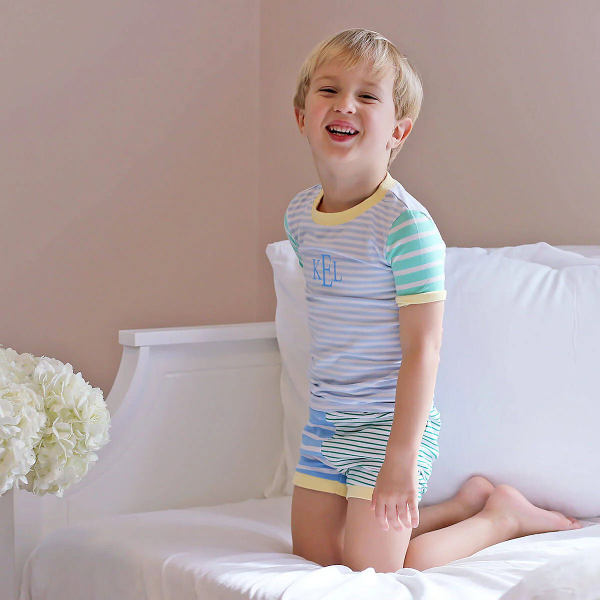 Colorblock Boy Short Pajamas