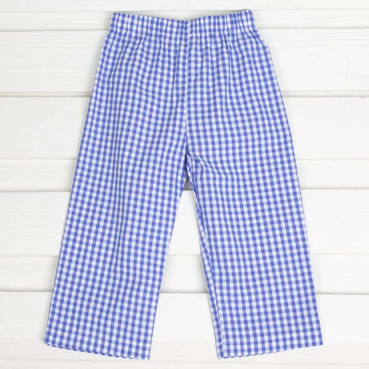 Mid Blue Gingham Pants
