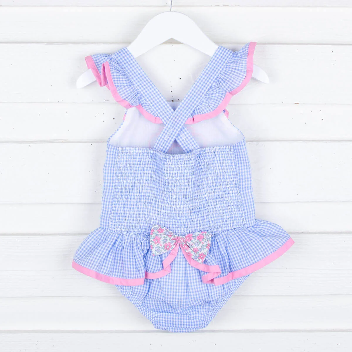 Mouse Ears Blue Gingham Swimsuit - Image 5