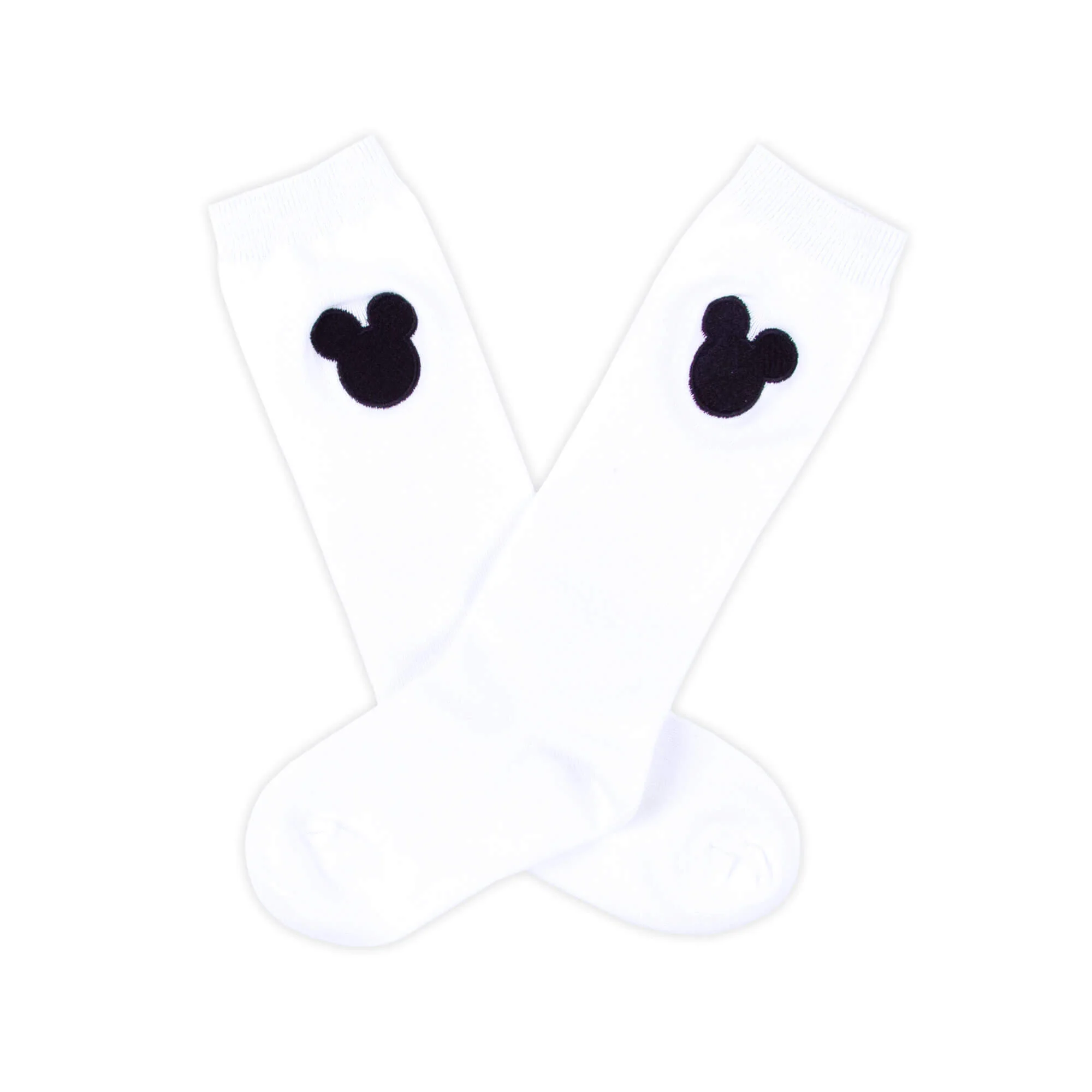 Mouse Ears Embroidered Knee High Socks