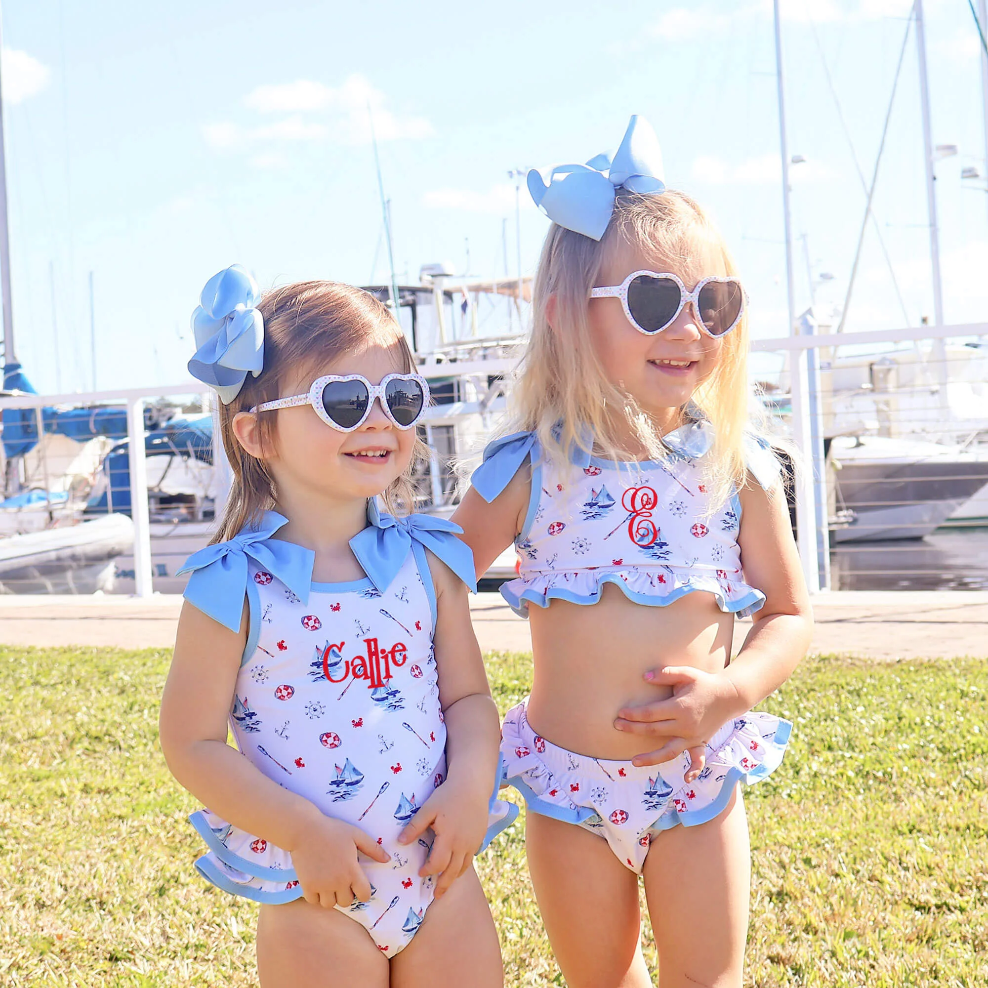 Nautical One Piece Swimsuit - Image 5