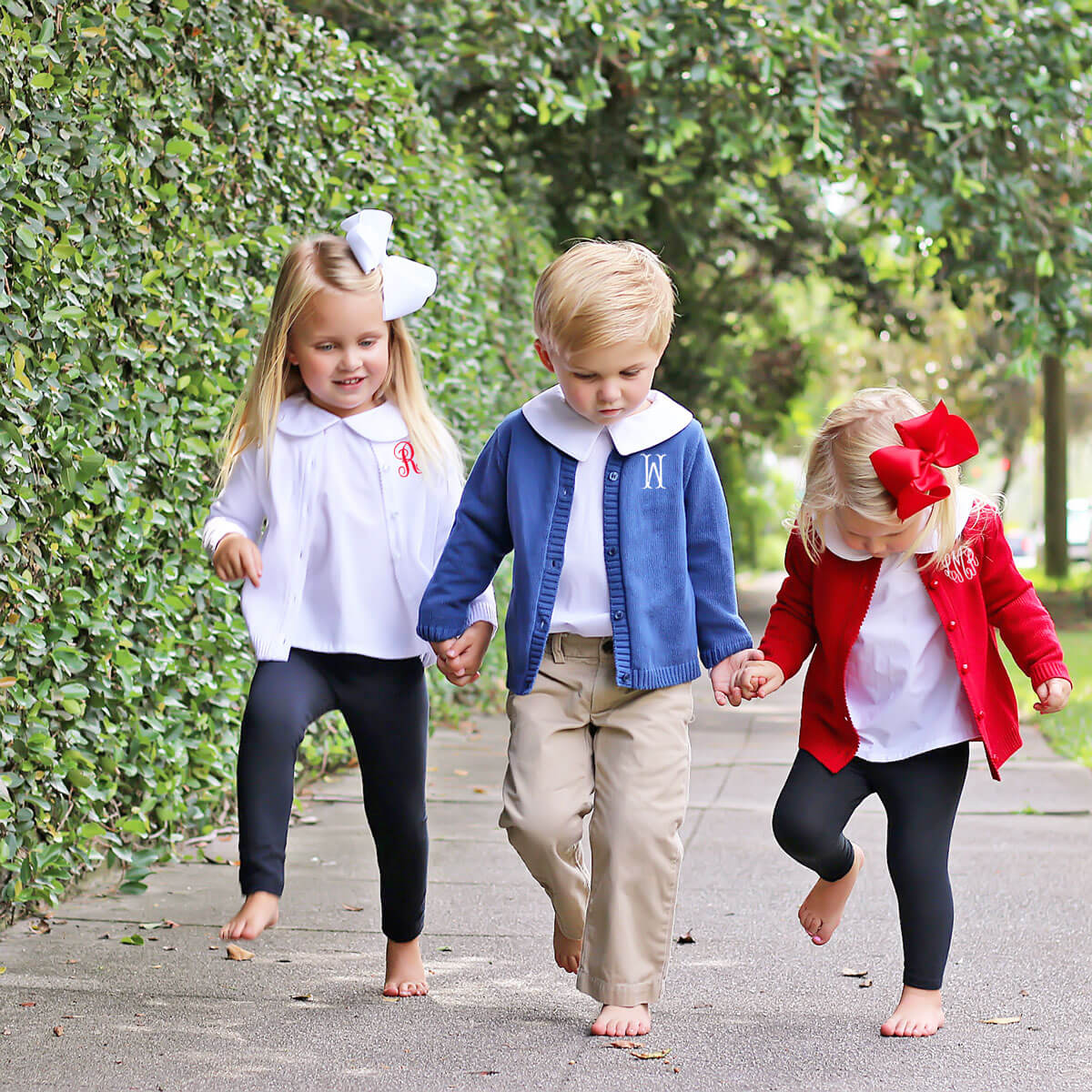 Navy Boys Button Cardigan - Image 6
