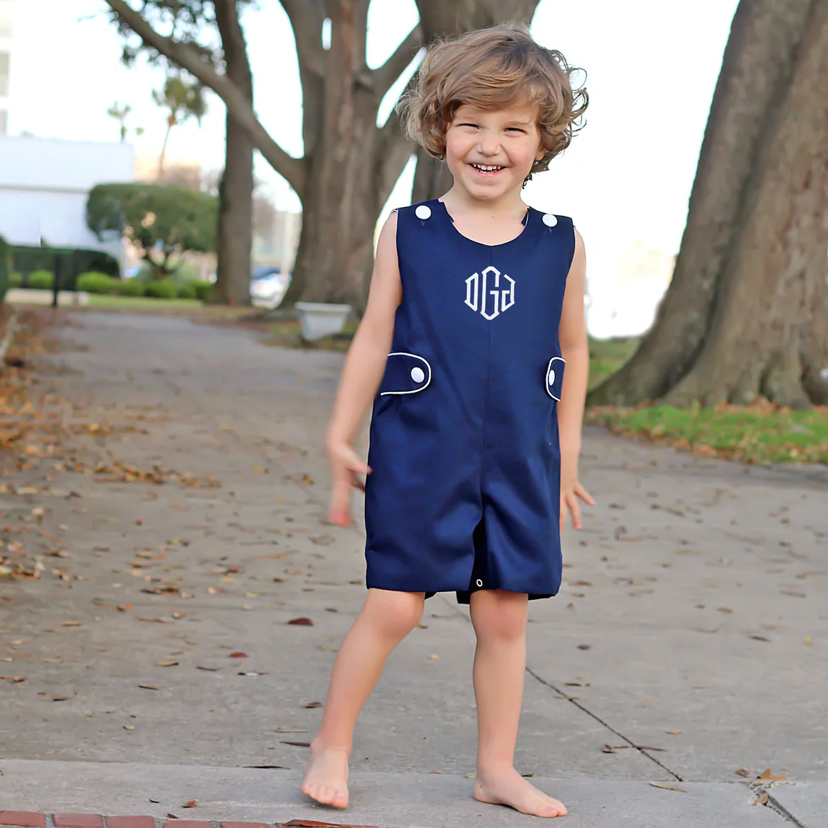 Navy Pique Jon Jon