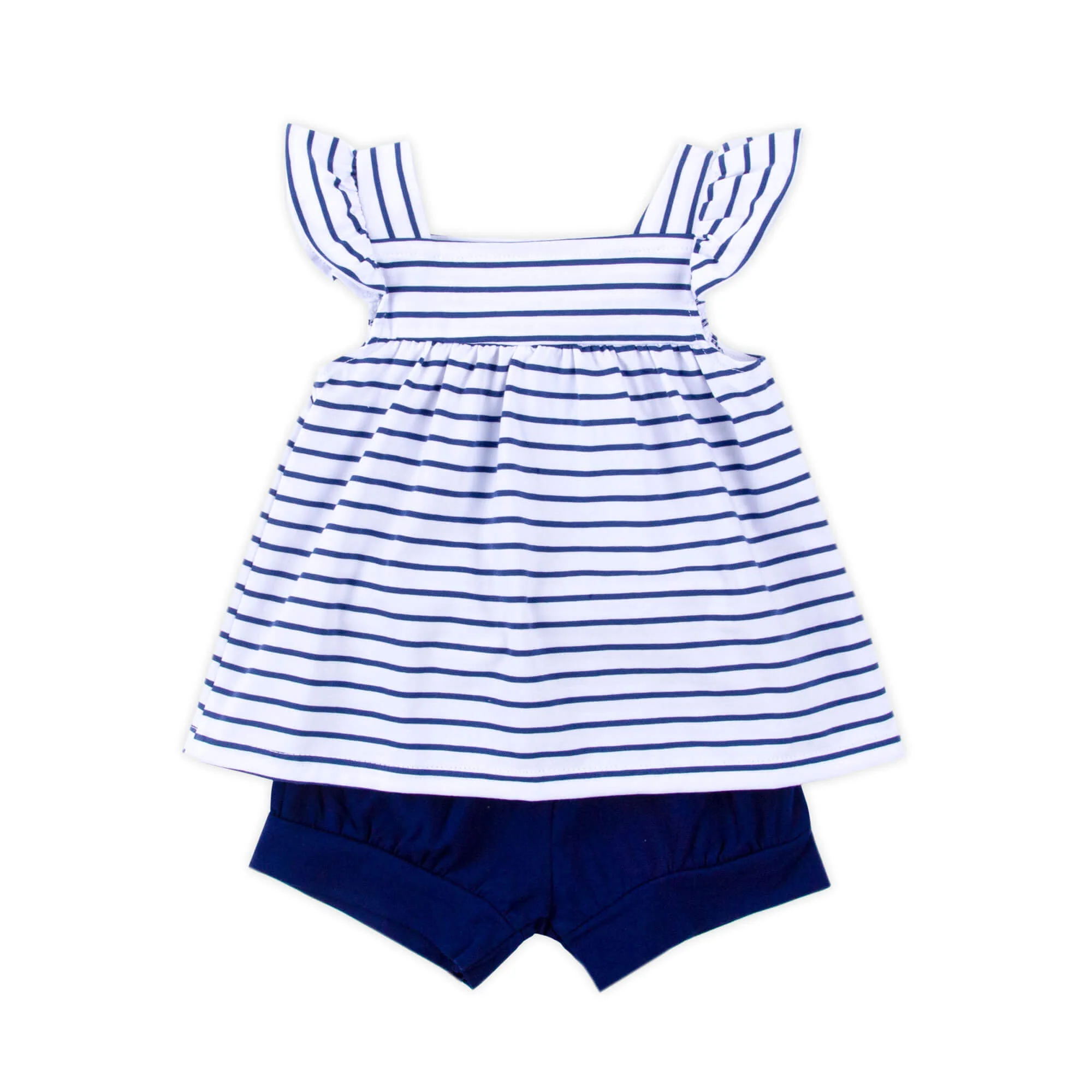 Navy Stripe Amy Short Set